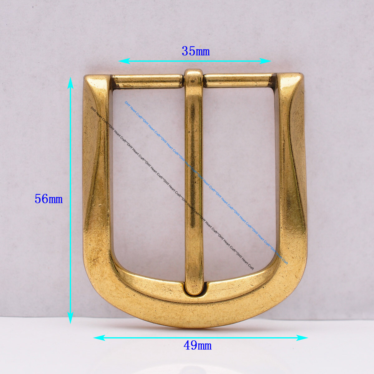 Metal Vintage Gold Mens Single Prong Jeans Pin Handmade DIY Leather Belt Buckle
