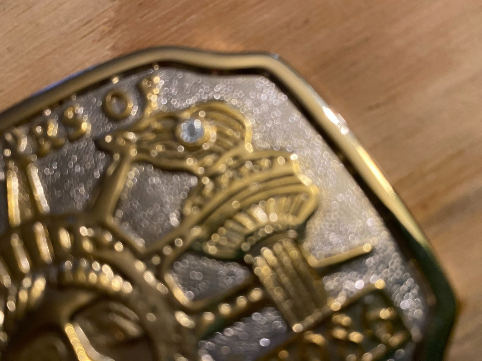 Vintage 100 Years of Liberty 1986 Gold Tone Metal Belt Buckle