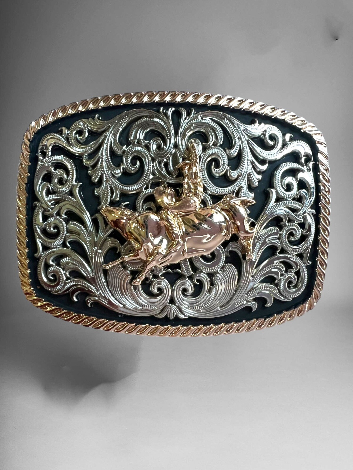 Rodeo Bull Rider Cowboy Belt Buckle Hebilla Fina Vaquera Rodeo Con Jinete