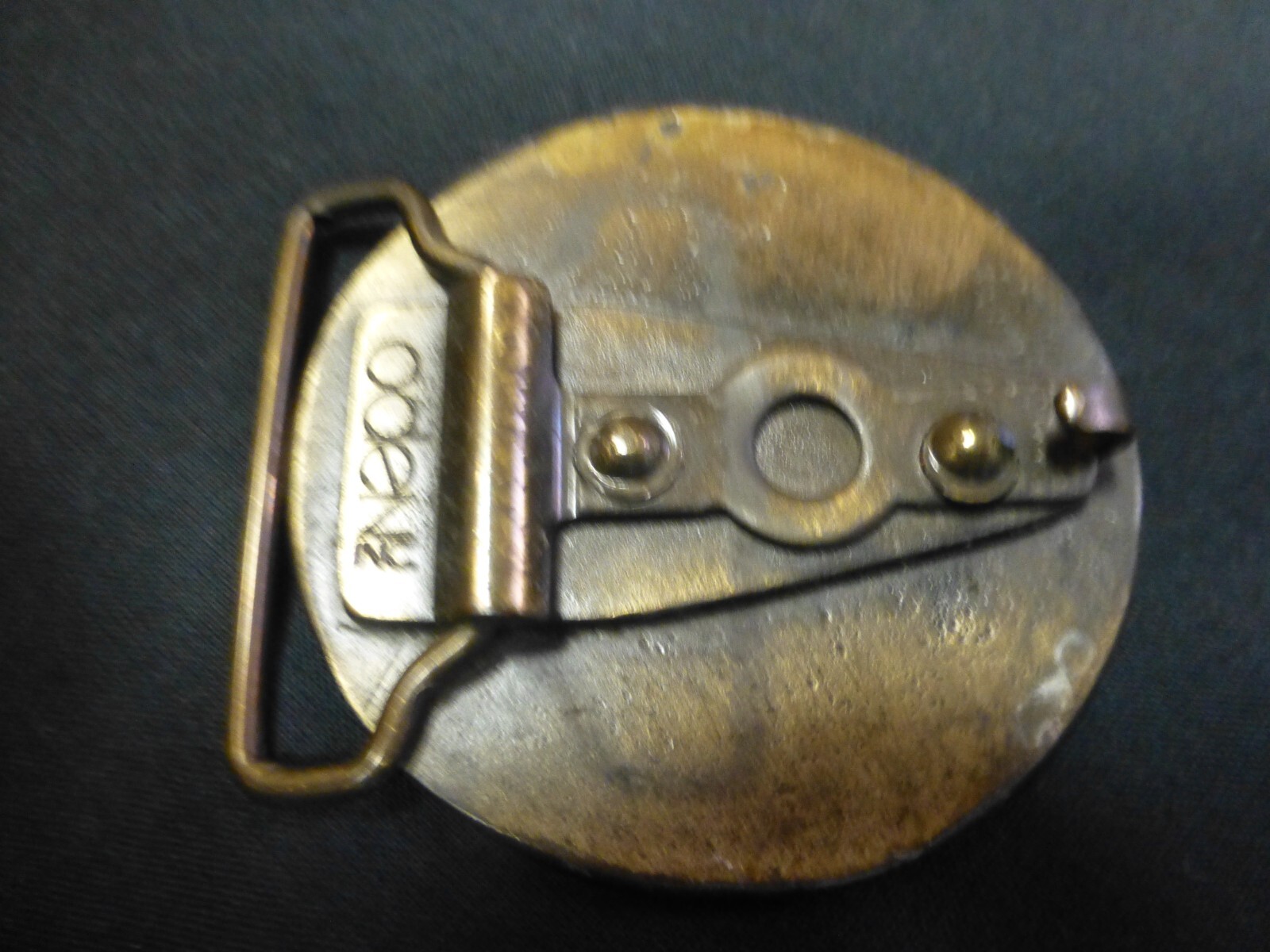 Oden Vintage Brass Belt Buckle Eagle in Flight in Sun Rays