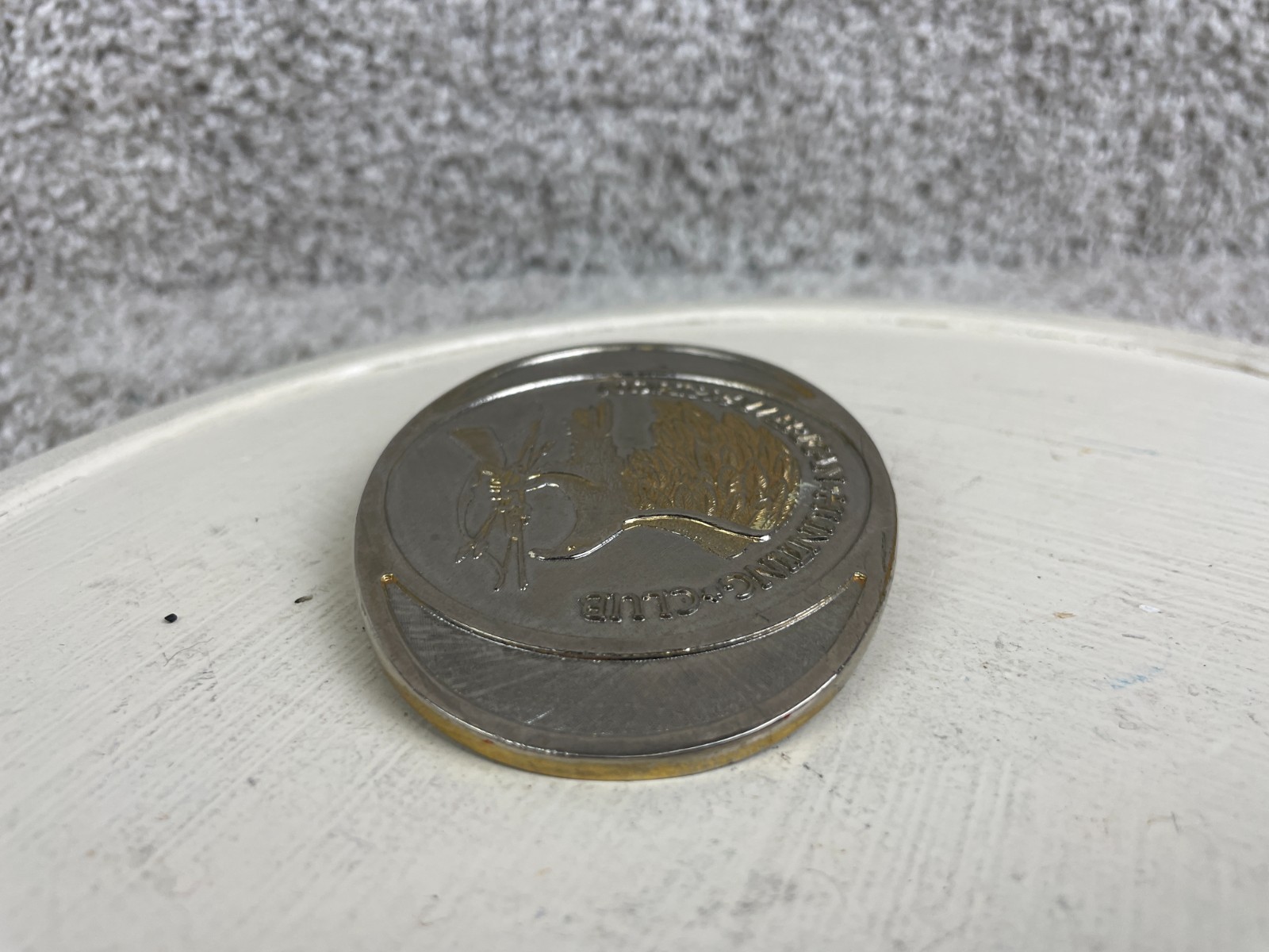 North American Hunting Club Wings of Gold Solid Brass Belt Buckle