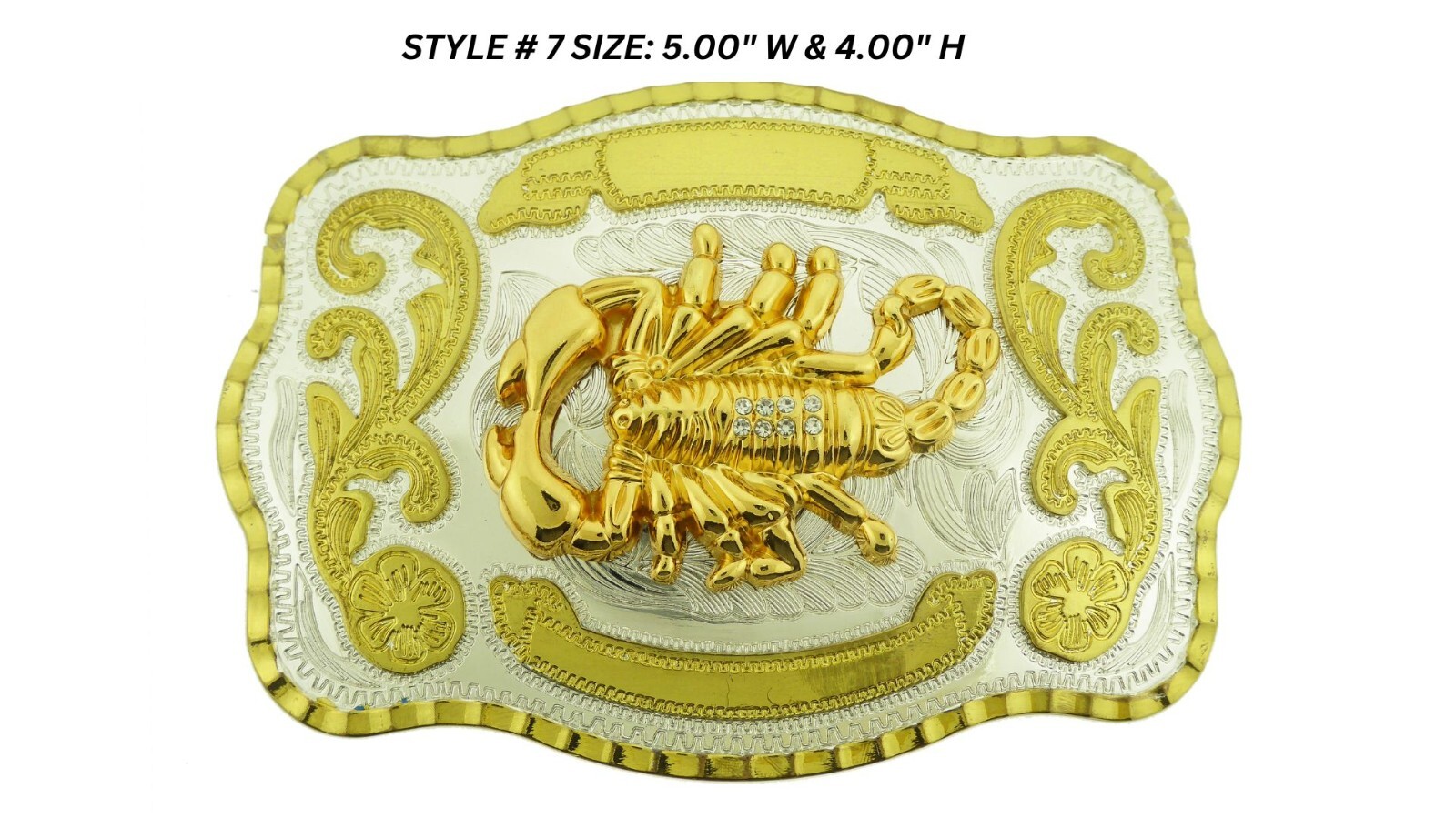 Scorpion Belt Buckle Gold Silver Metal New Mens Womens Zodiac Sign Rodeo Western