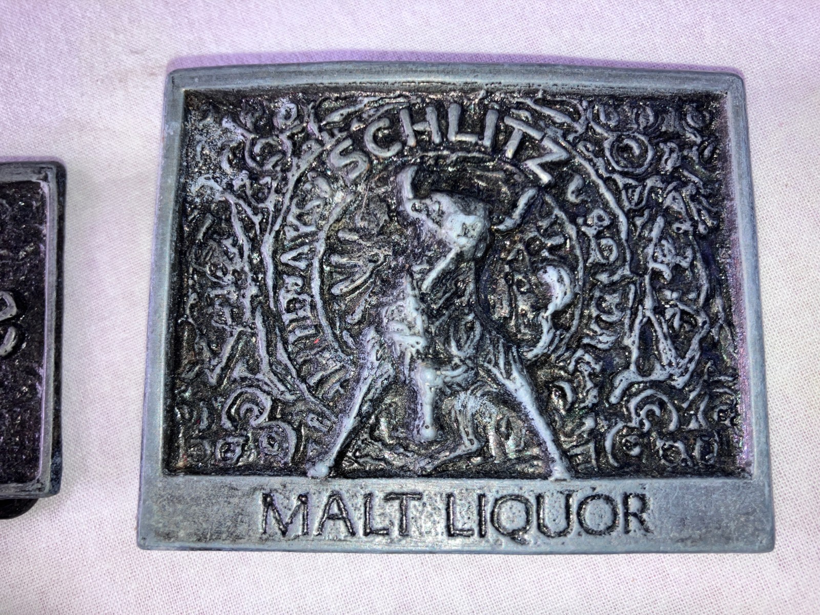 Vintage Belt Buckles Beer & Whiskey Rare Brass & Pewter Vintage!
