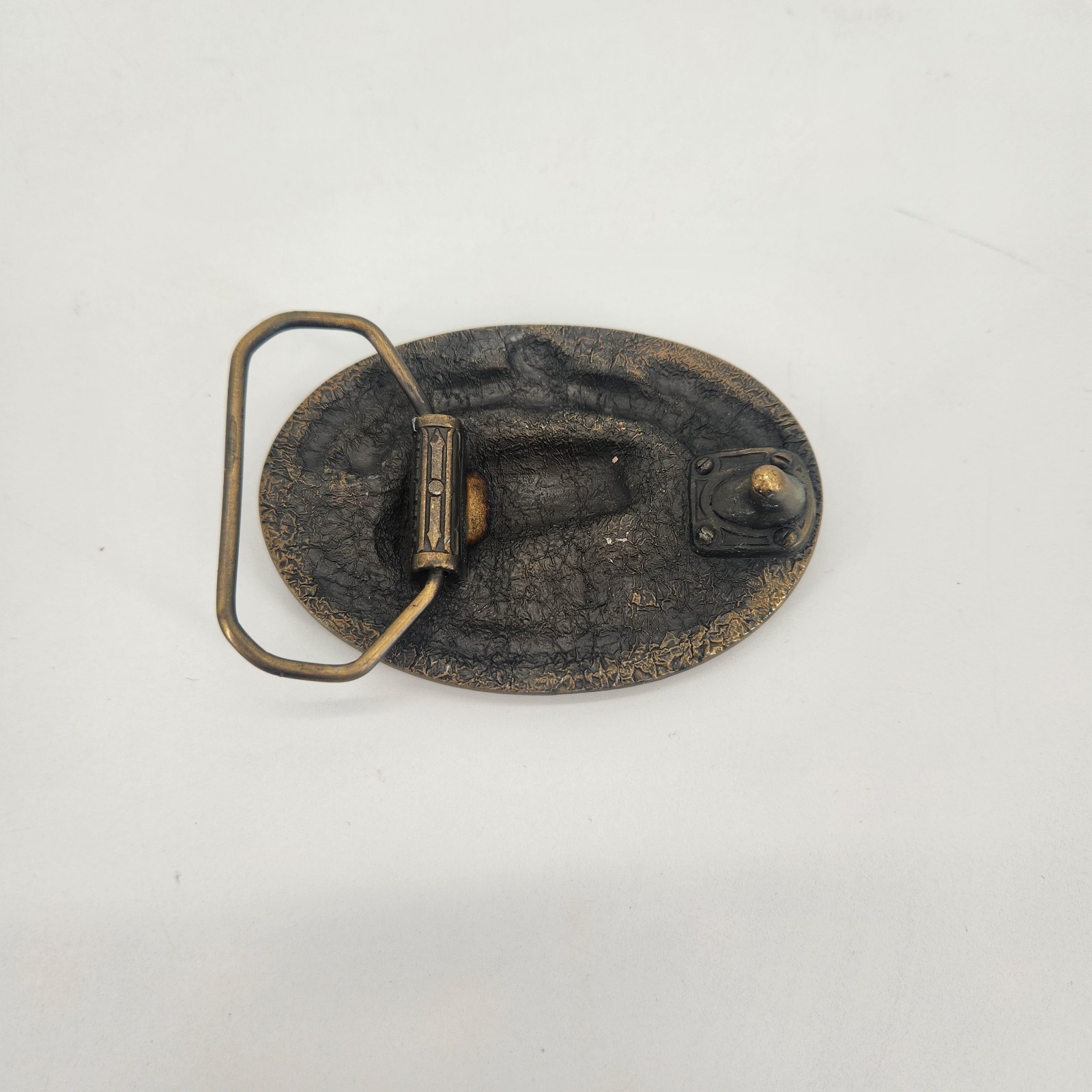 Vintage 1994 Bass Anglers Sportsman Society Brass Finished Belt Buckle