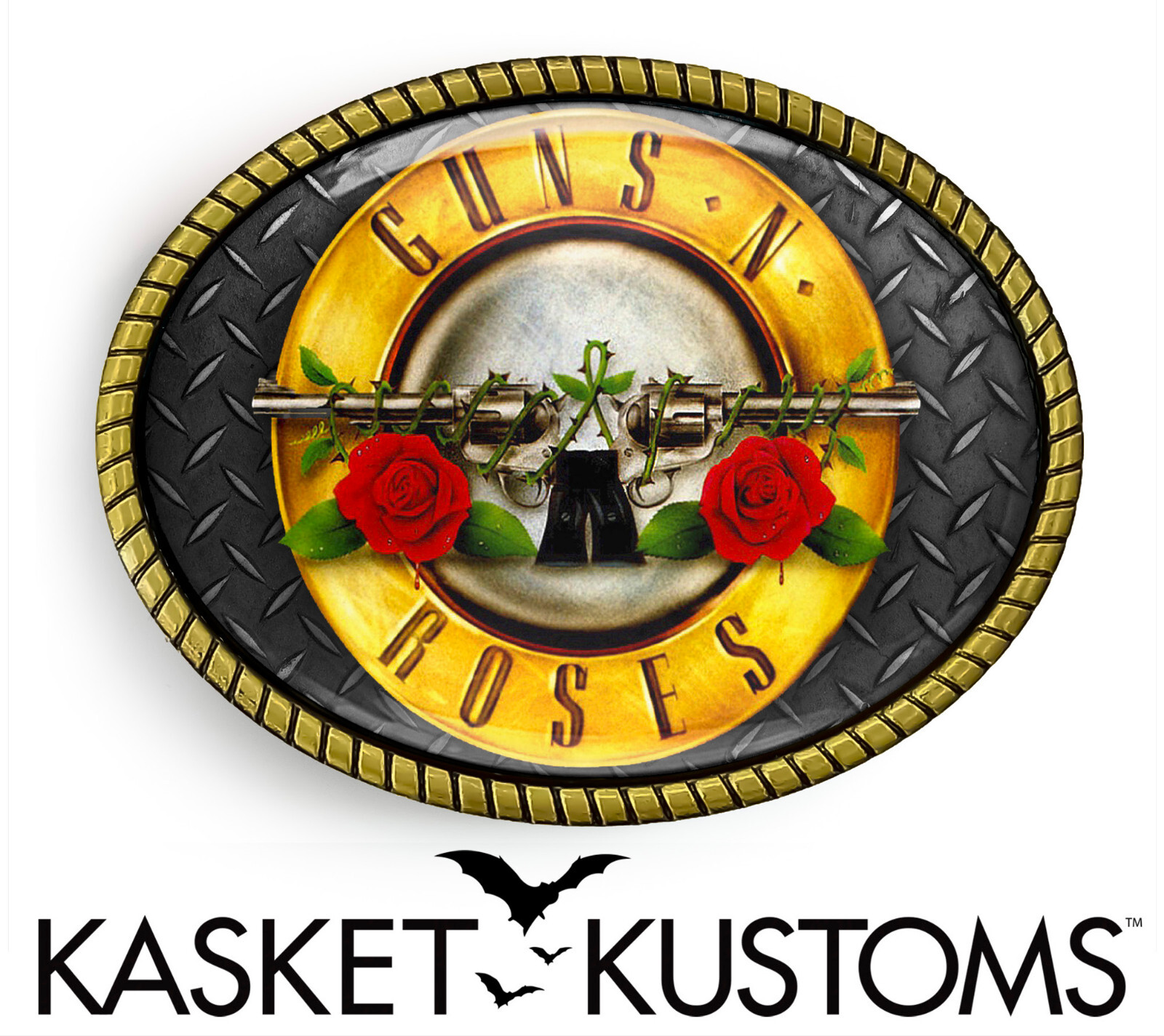 Guns n Roses Belt Buckle – 80&rsquo;s Heavy Metal Music Belt Buckle – 692-2