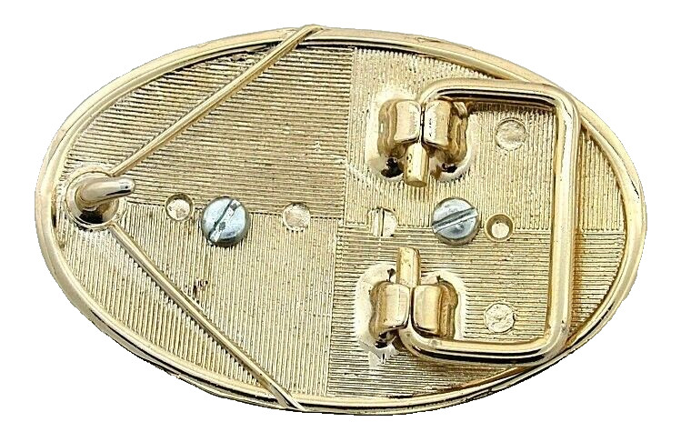 Turquoise 25×18 Oval Cab 2 3/5 x 1 2/3 Inch Goldplated Belt Buckle PBB56/32025