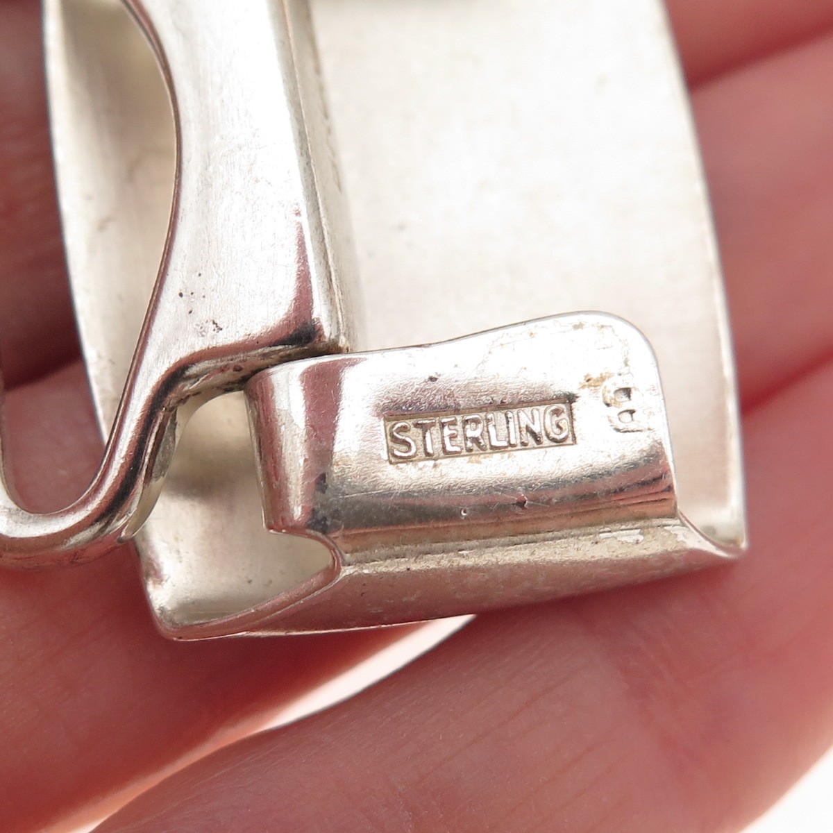 Hickok 925 Sterling Silver Antique Art Deco Letter B Initial Belt Buckle
