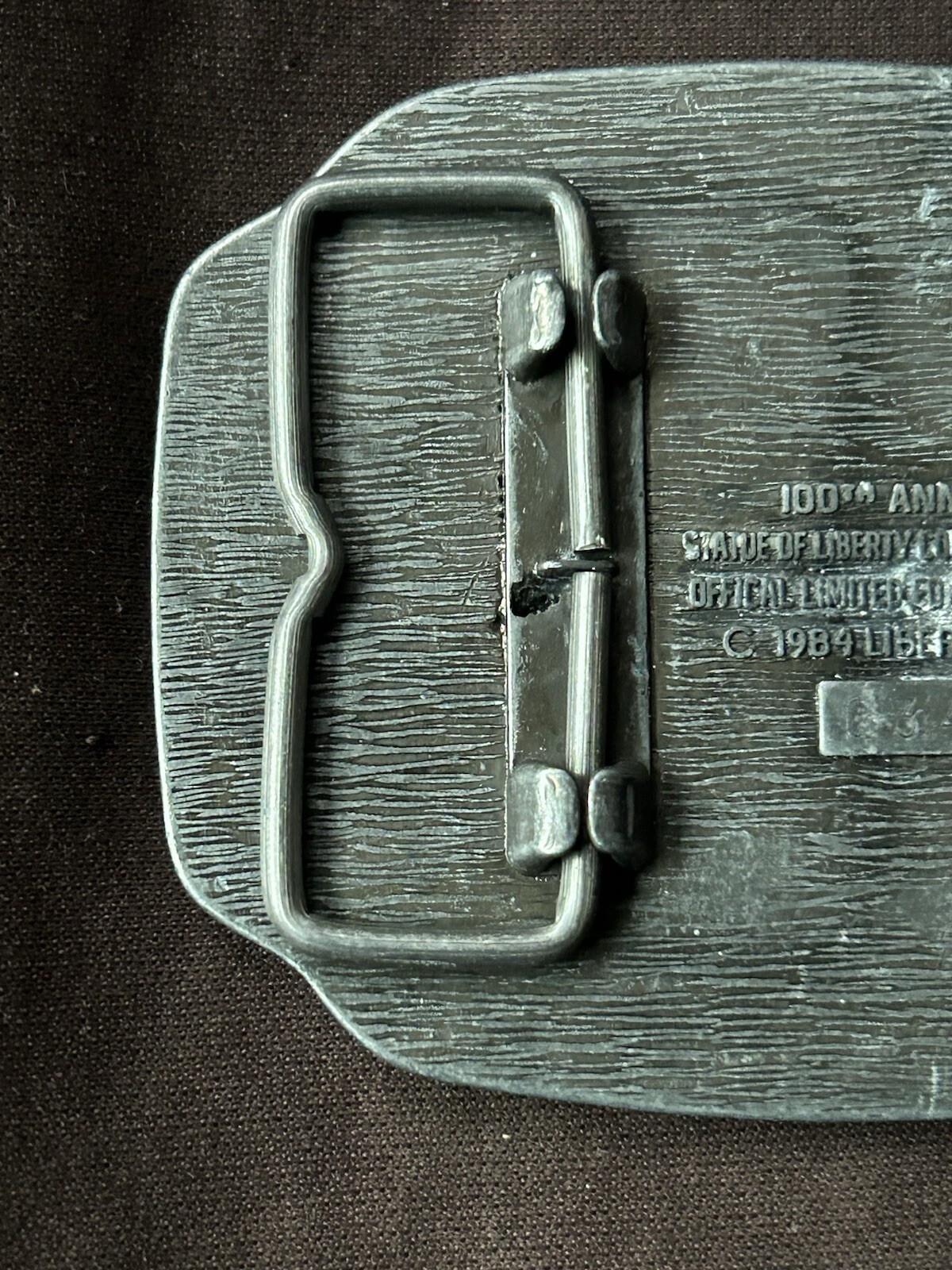 Liberty Collection Silver Tone 100 Years of Liberty Belt Buckle..