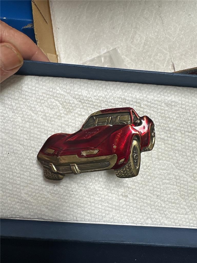 1979 CORVETTE STINGRAY LOGO BELT BUCKLE by Chicago Buckle Company