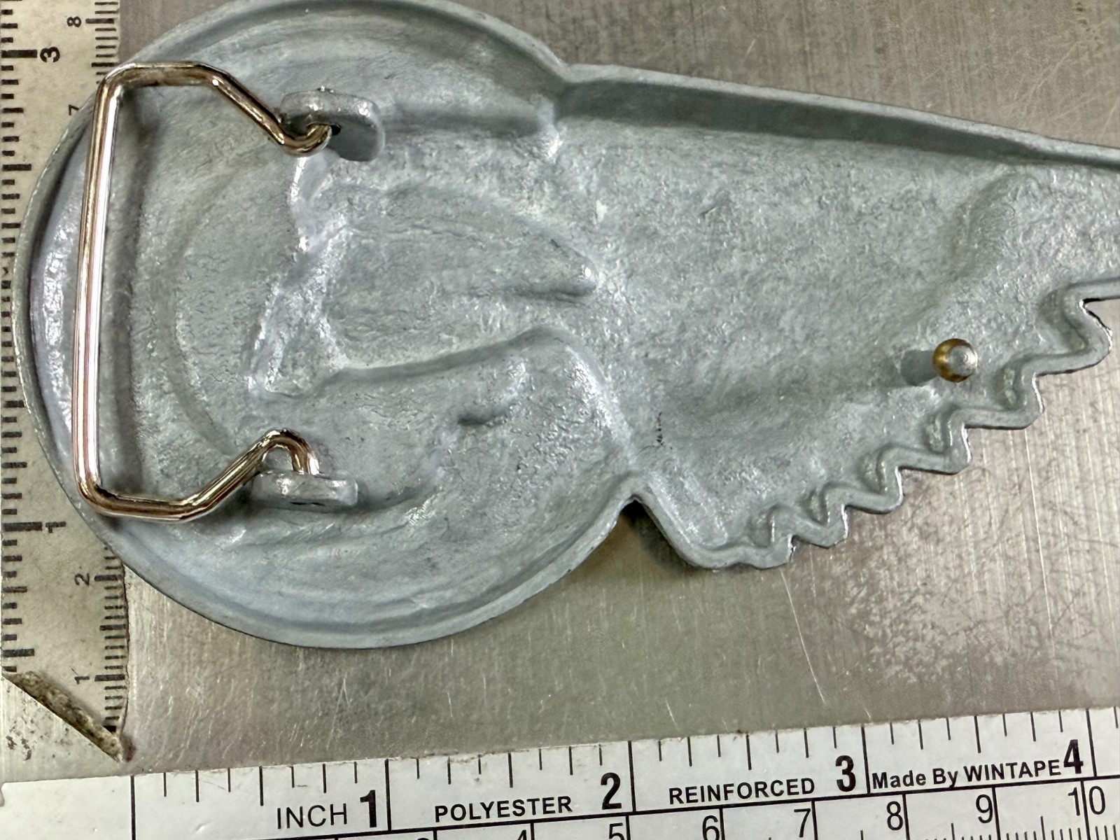 Eagle Skull Motorcycle Wheel Chopper Biker&rsquo;s Rider&rsquo;s Figural Cutout Belt Buckle