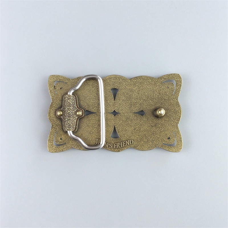 Antique Bronze Plated Celtic Cross Knot Belt Buckle Boucle de Ceinture