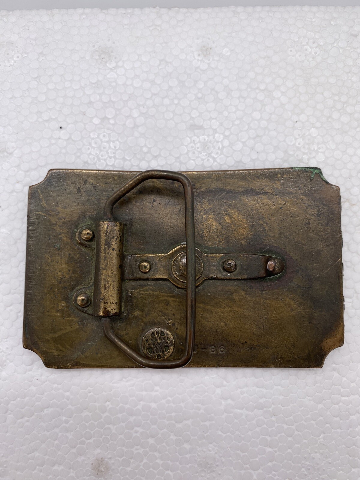 Vintage Brass Durango–Silverton Belt Buckle Denver & Rio Grande Railroad USA