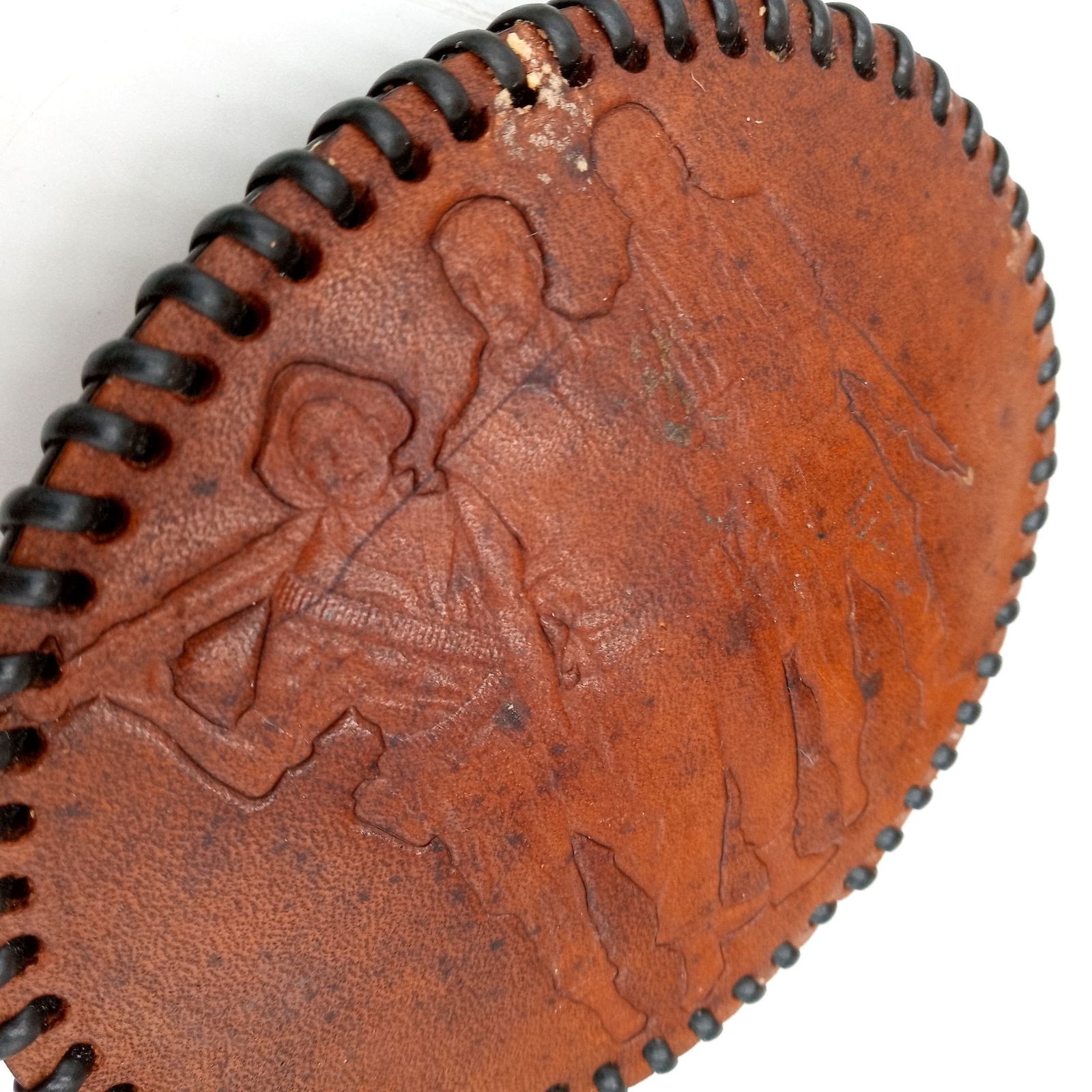 Military Soldiers Belt Buckle Leather Viet Nam Veterans Marine Vietnam As Is