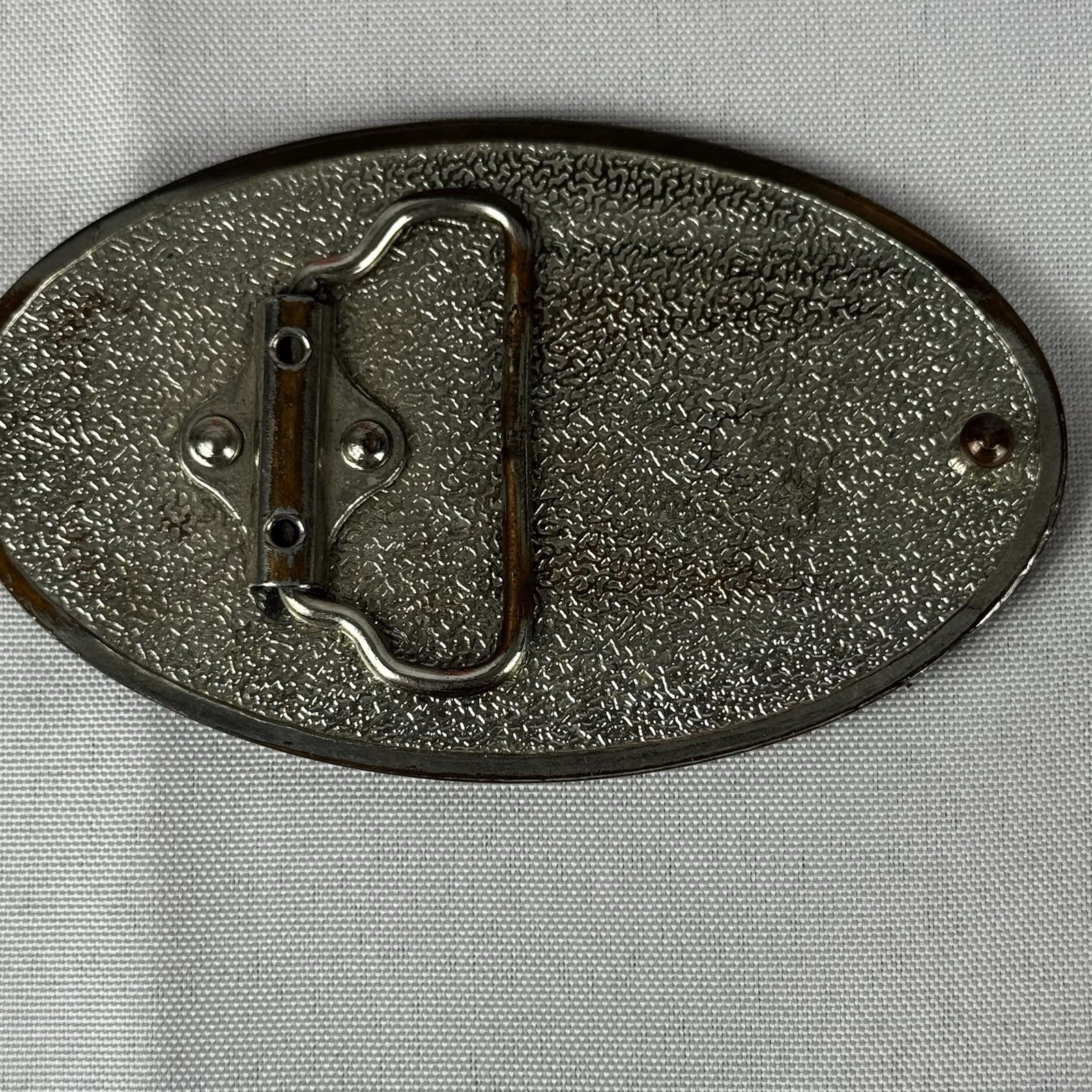 Peterbilt Classic Red Logo Enamel Metal Belt Buckle