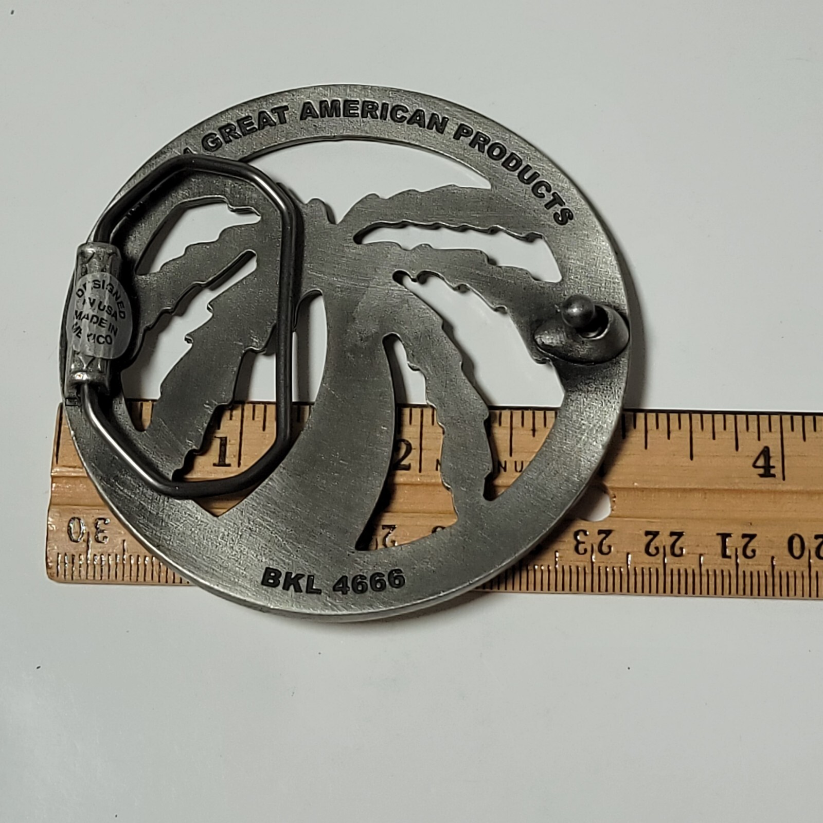 2004 Palm Tree Belt Buckle Great American Products BKL 4666