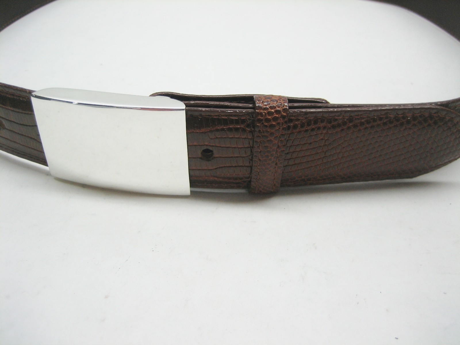 Sterling silver 925, 1 oz engravible buckle for 30 mm belt strap MADE IN U.S.A.