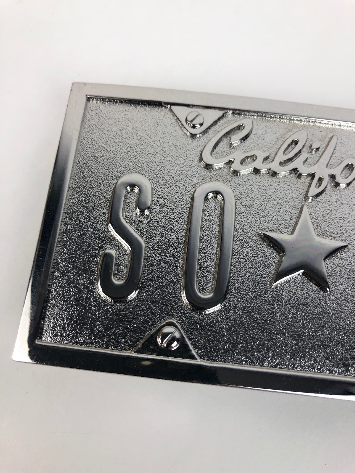 No Fear XB021 Southern California SO * CAL Sliver CHROME belt buckle – FSTSHP