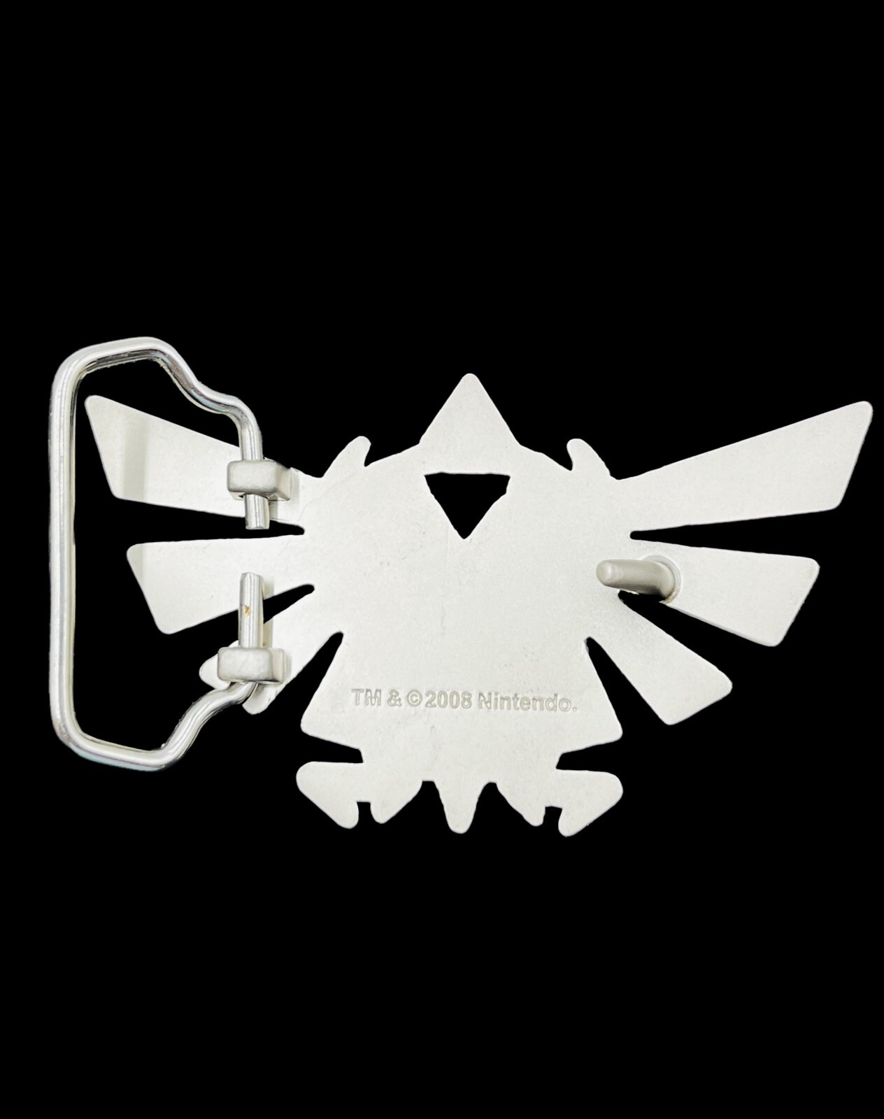 Nintendo Legend of Zelda Silver Metal Fashion Belt Buckle 2008 Good Condition
