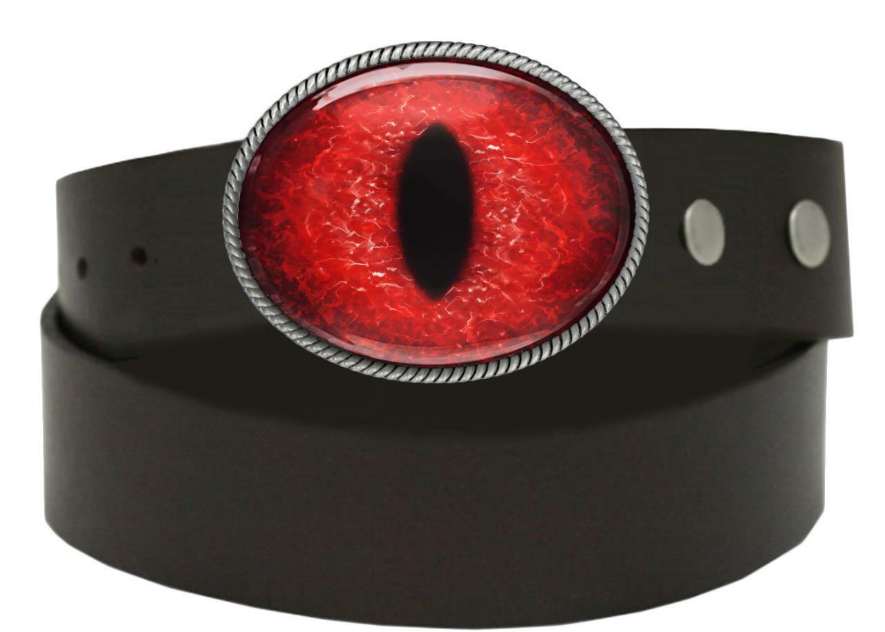 Red Eyeball Belt Buckle – Halloween Dragon Monster Cosplay Buckle – 131-E