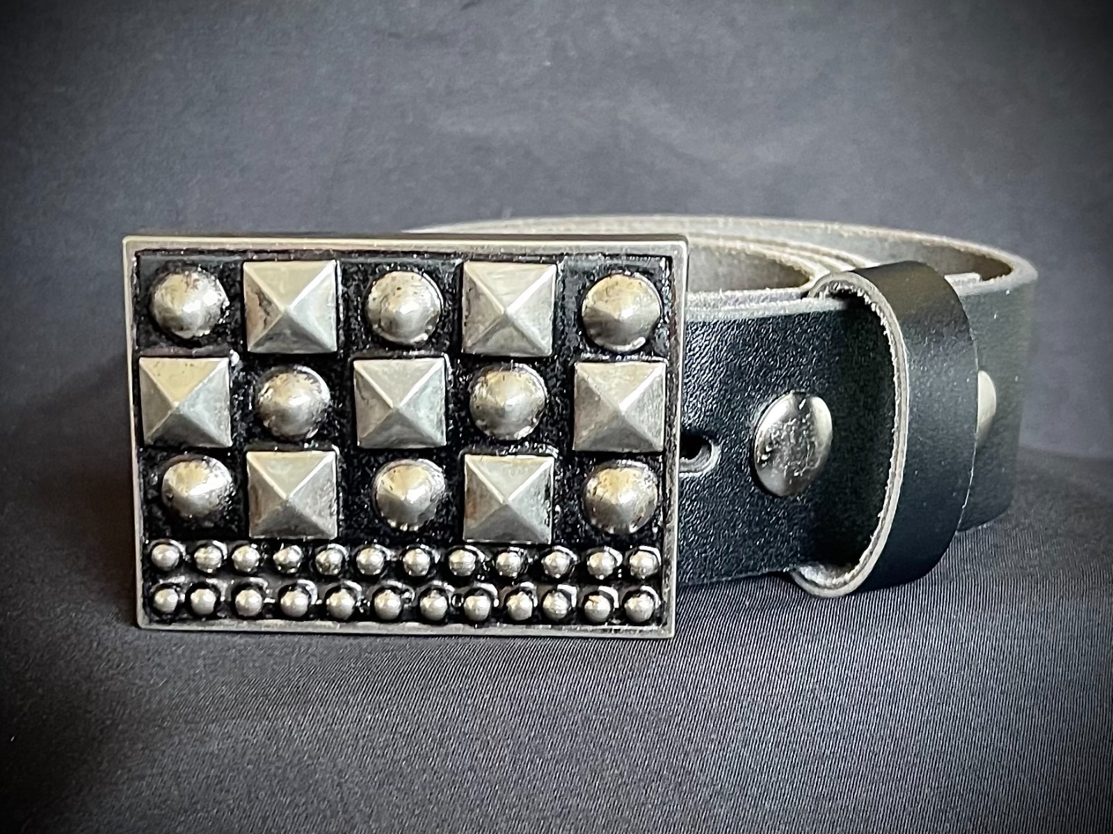 Studded Belt Buckle Archive 2007–2009 Industrial Grid Punk OOAK Darren McNeese