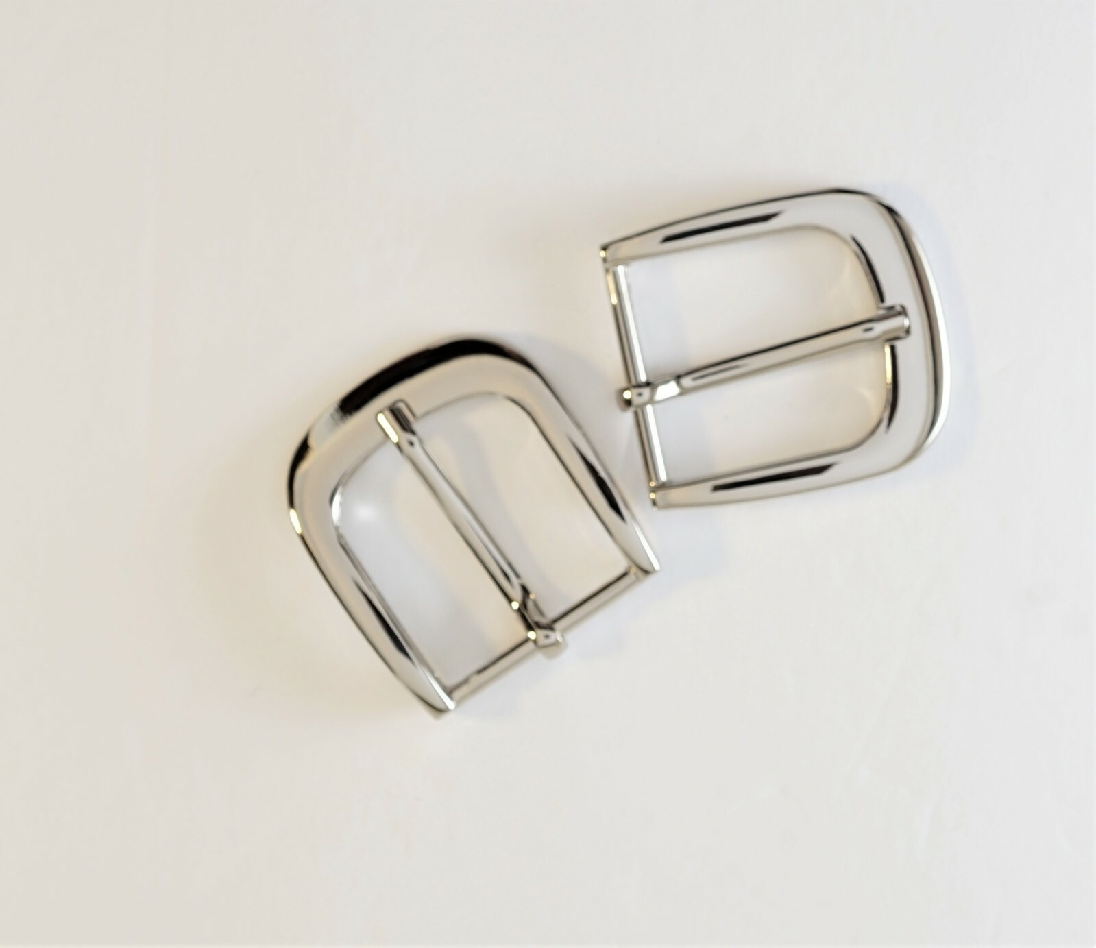 1 1/4 inch (30mm) metal pin buckle (#142S) in nickel silver color finish USA