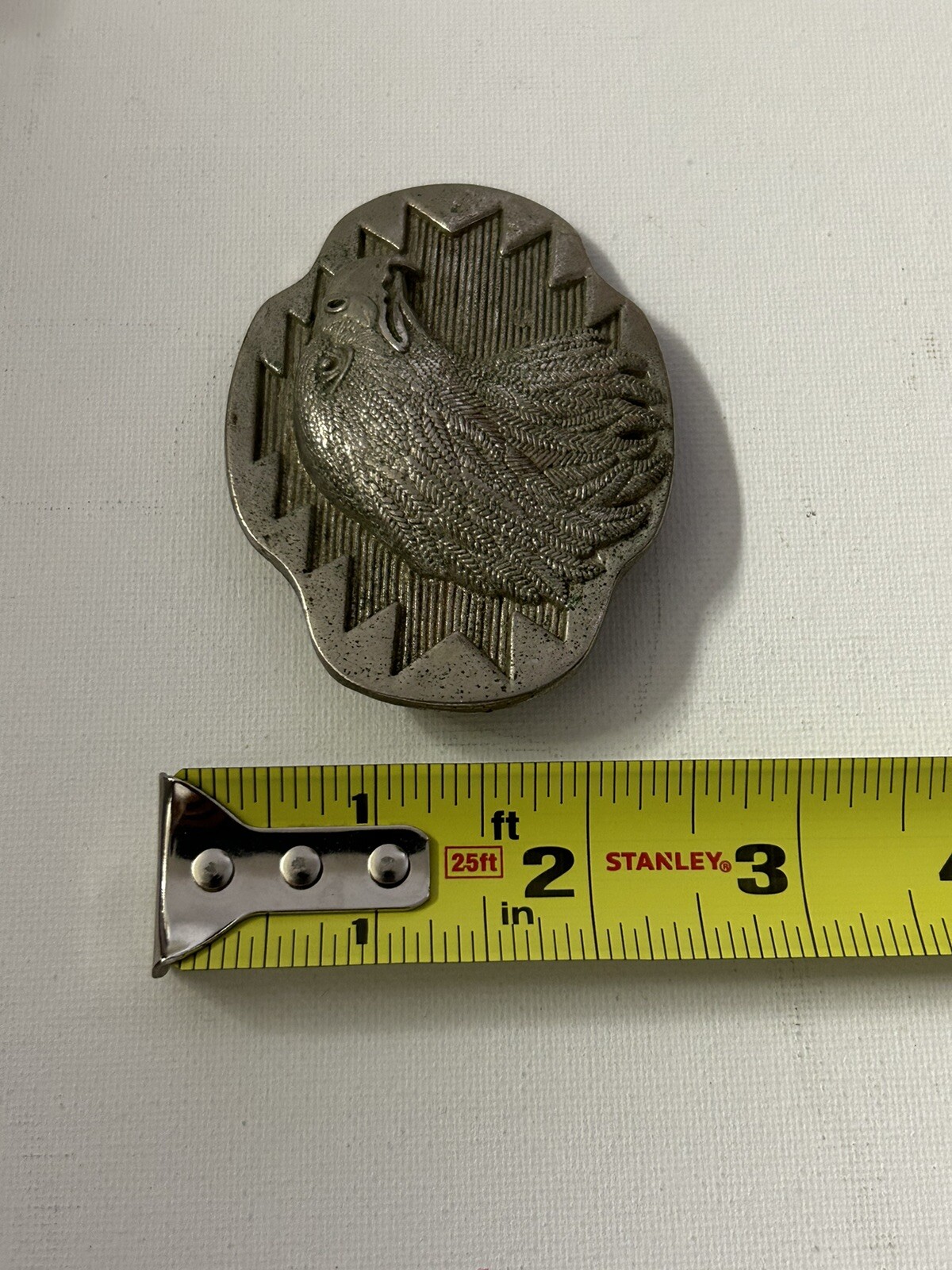 Pewter Color Eagle 3-D Belt Buckle