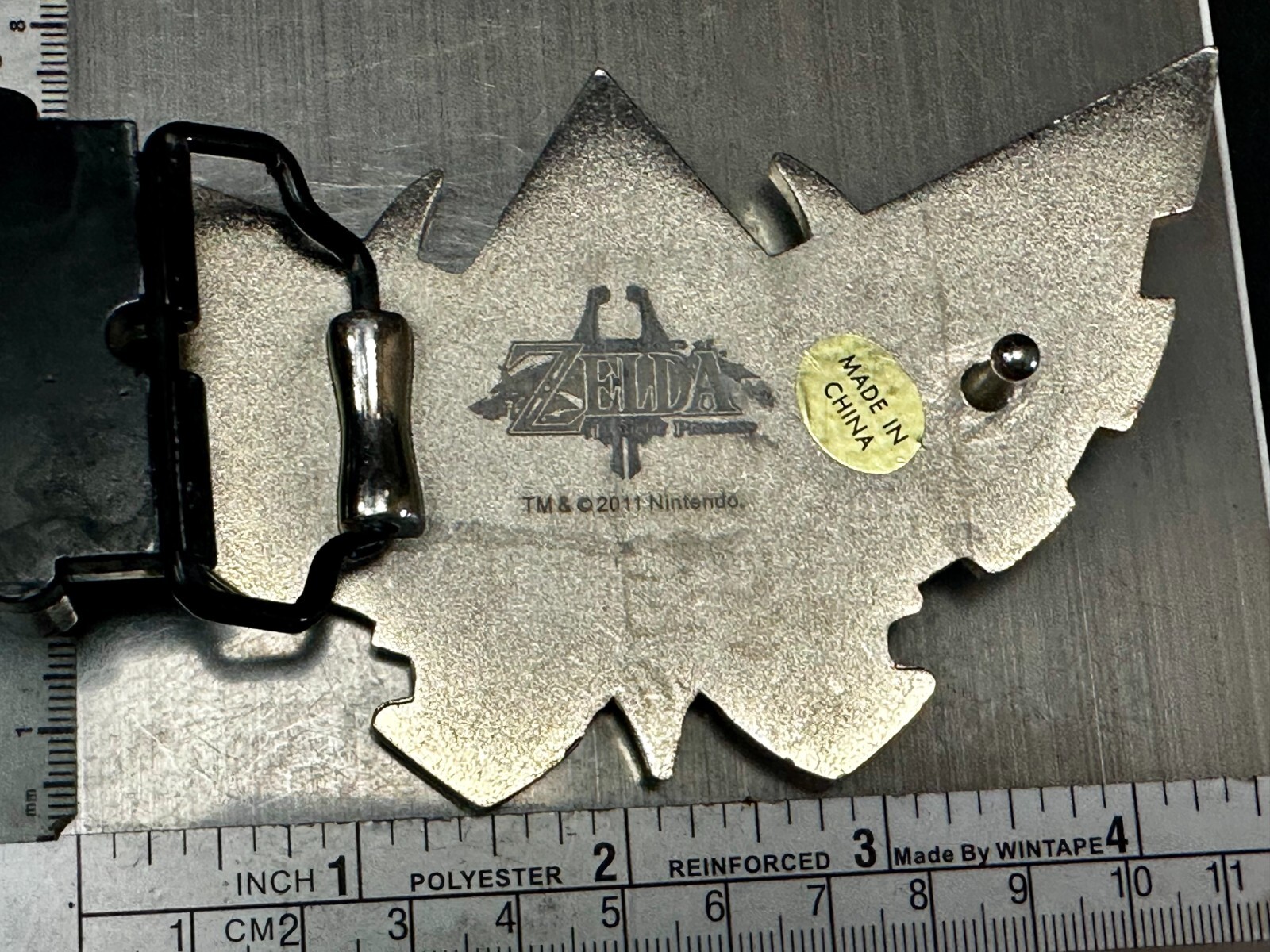 The Lengend Of Zelda Twilight Princess Triforce Logo Belt Buckle Tm2011 Nintendo