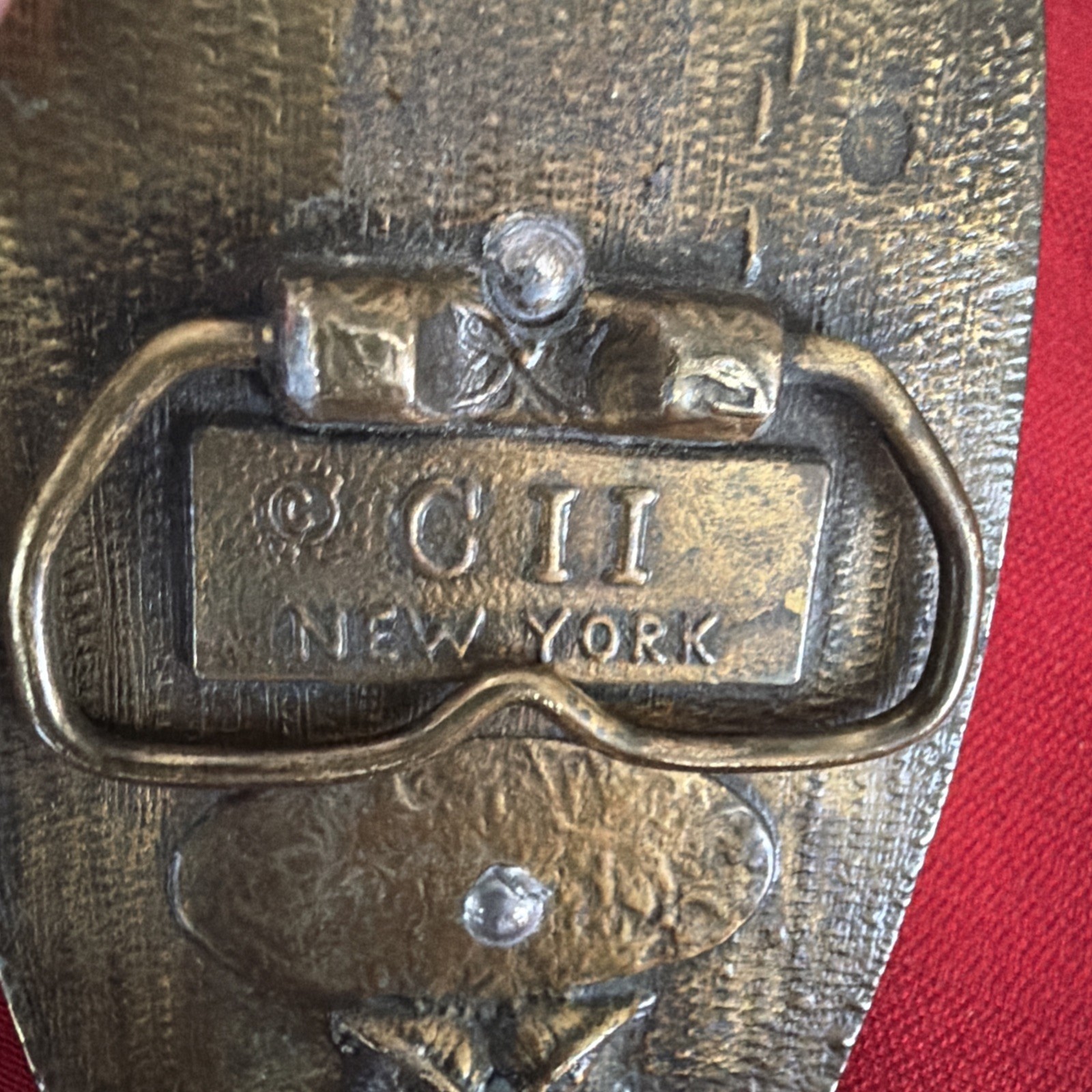 Vintage Steam Train Railroad Engine Design by CII New York Solid Brass 1970&rsquo;s