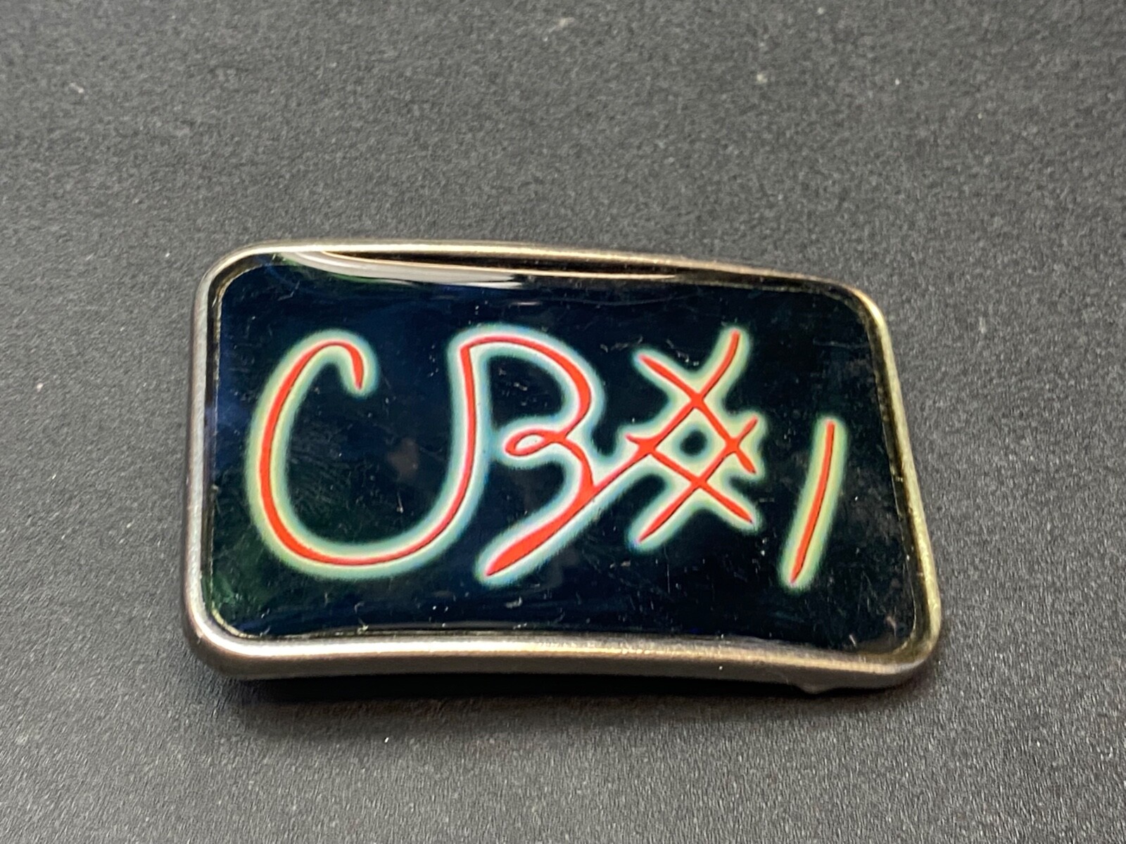 Cb1 Cb #1 Black And Red Color Belt Buckle By La Chik – Canada