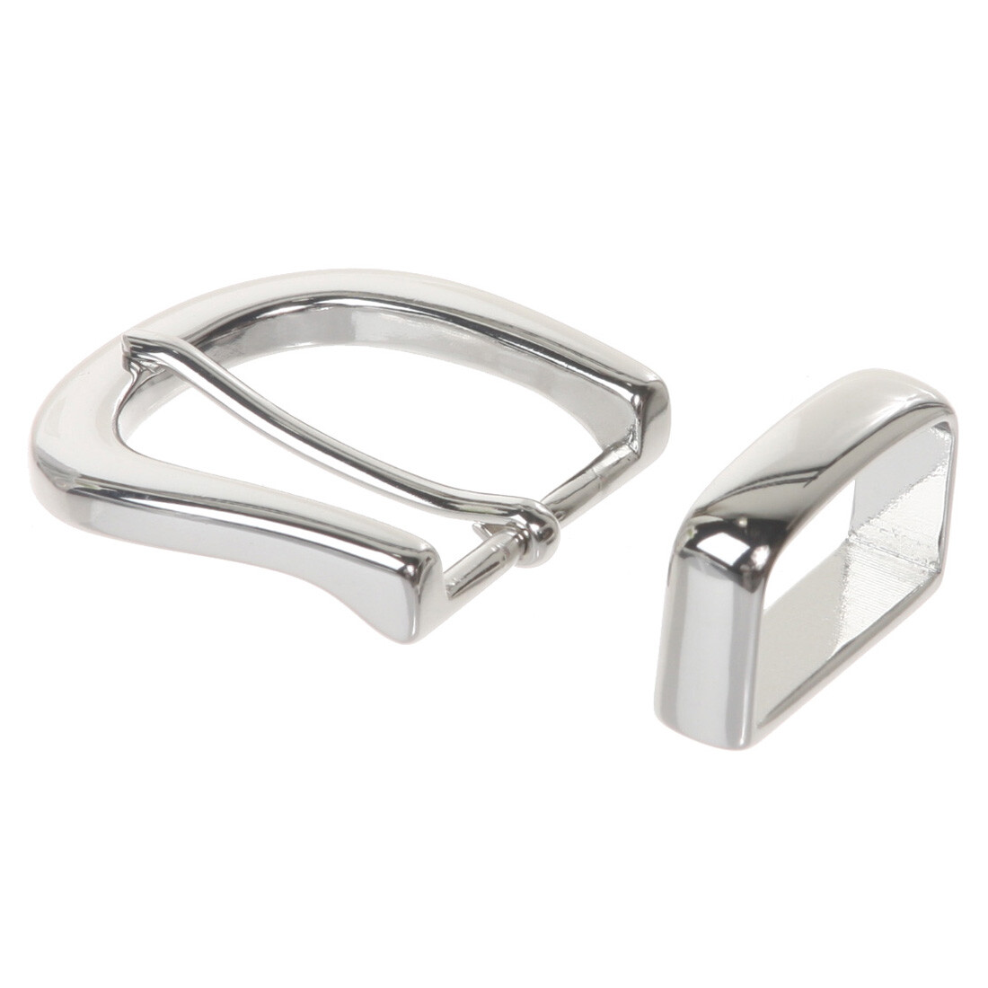 1 1/4&Prime; (32 mm) Nickel Free Single Prong Horseshoe Belt Buckle Set