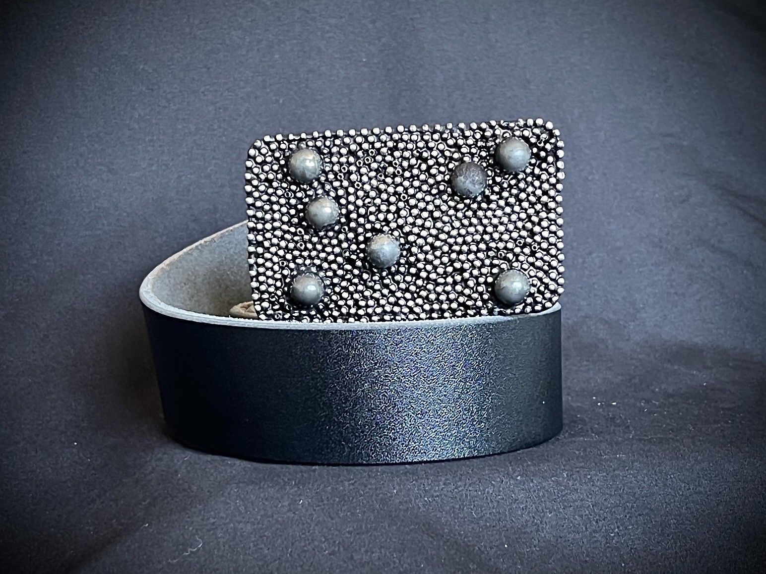 “Dead Planets” Industrial Cosmic Wearable Art Belt Buckle – Darren McNeese