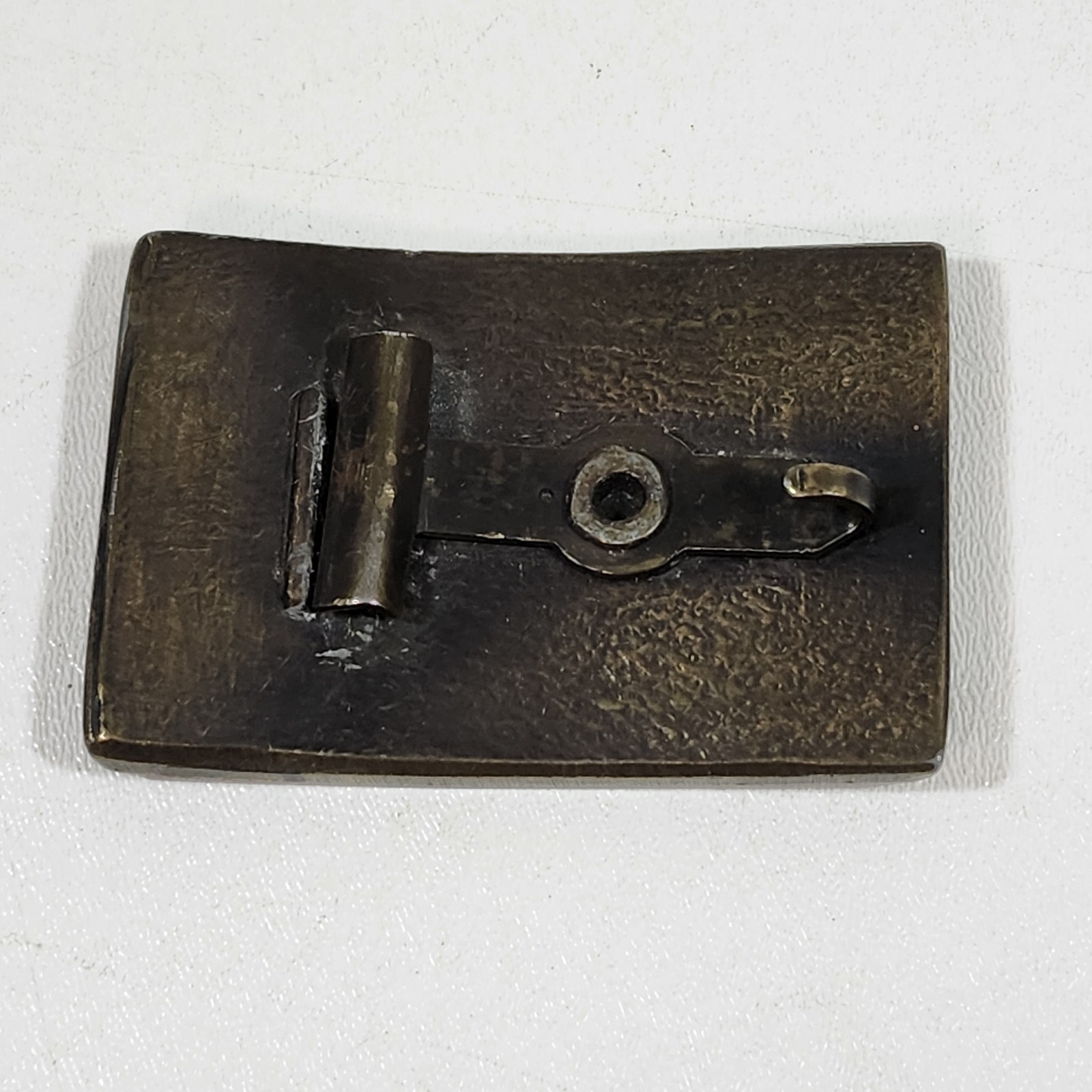 Lee Brass Belt Buckle Vintage 1980s Jeans Logo Solid Cast Original
