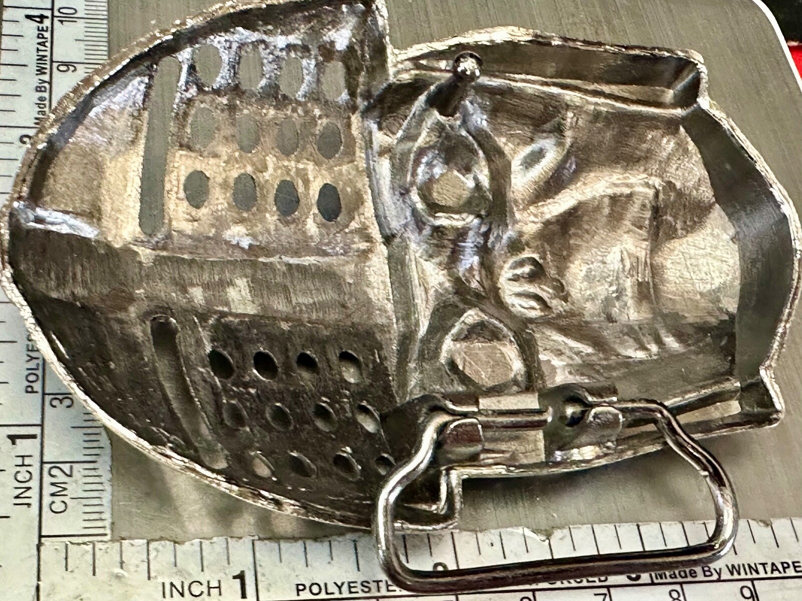 Knights Helmet & Skull Belt Buckle Medieval Armor Design Belt Buckle