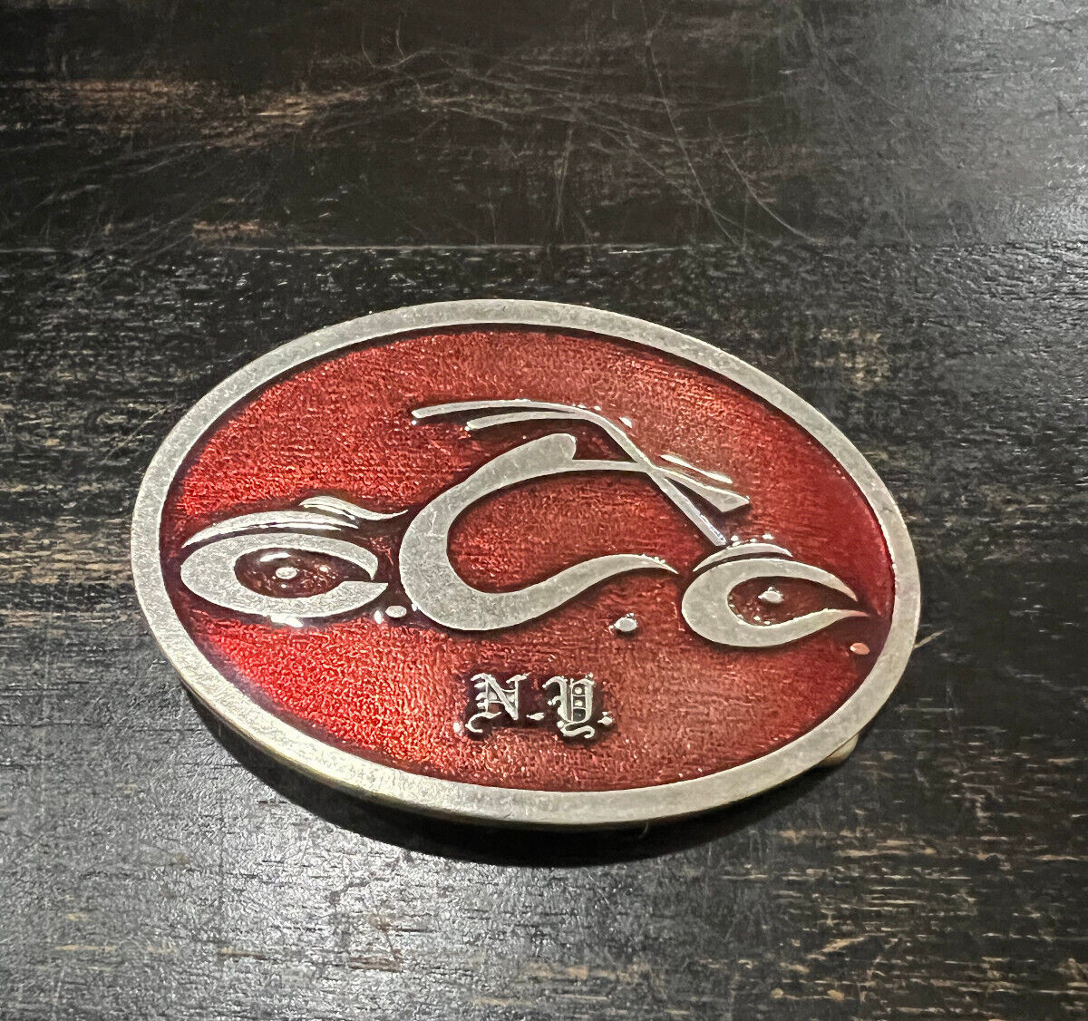 Orange County Chopper Belt Buckle – Officially Licensed – Red Color – Brand New