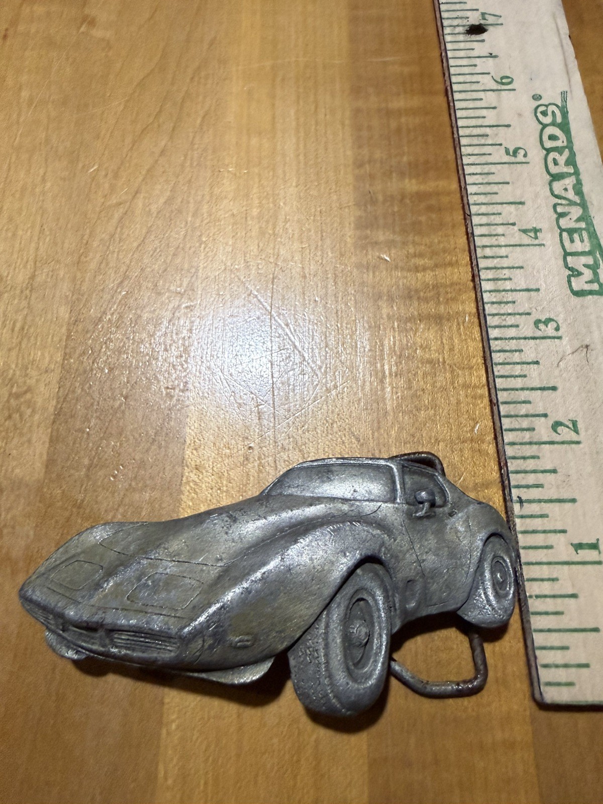 Vintage 1979 Corvette Pewter Belt Buckle by Indiana Metal Craft M93 USA