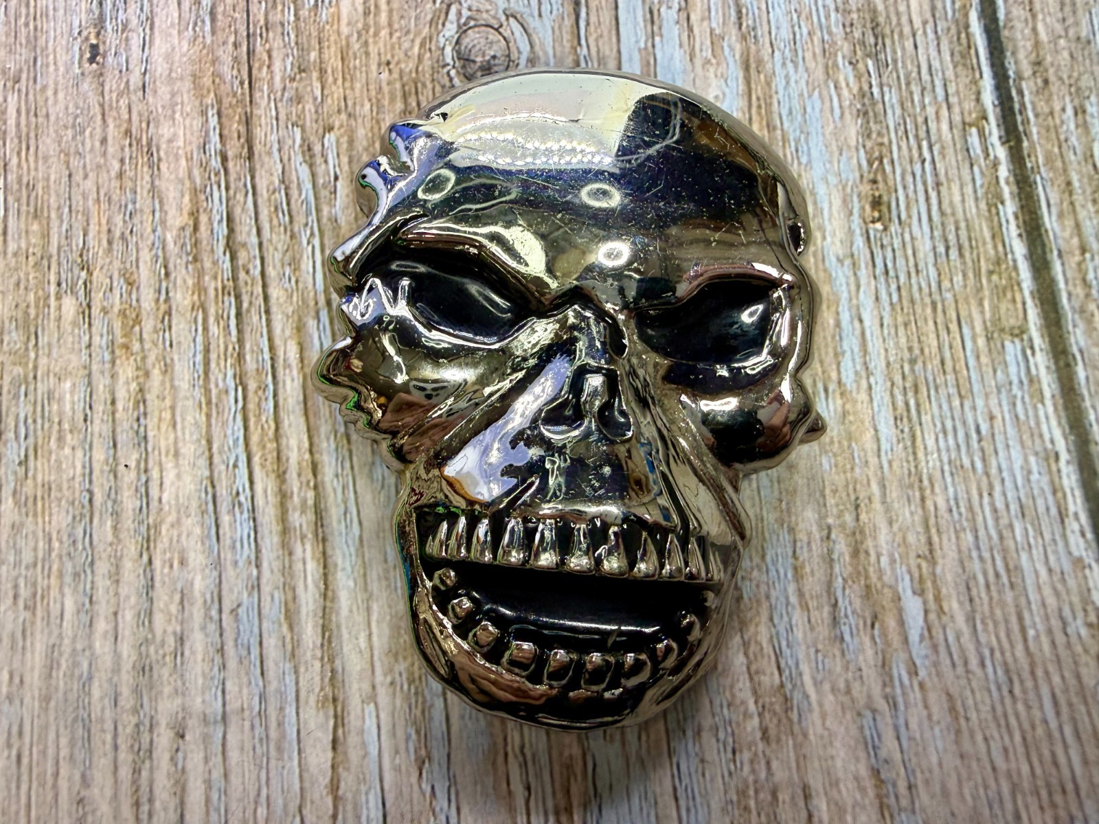 Creepy Skull Open Mouth Halloween 3D Gothic Punk Dimensional Belt Buckle