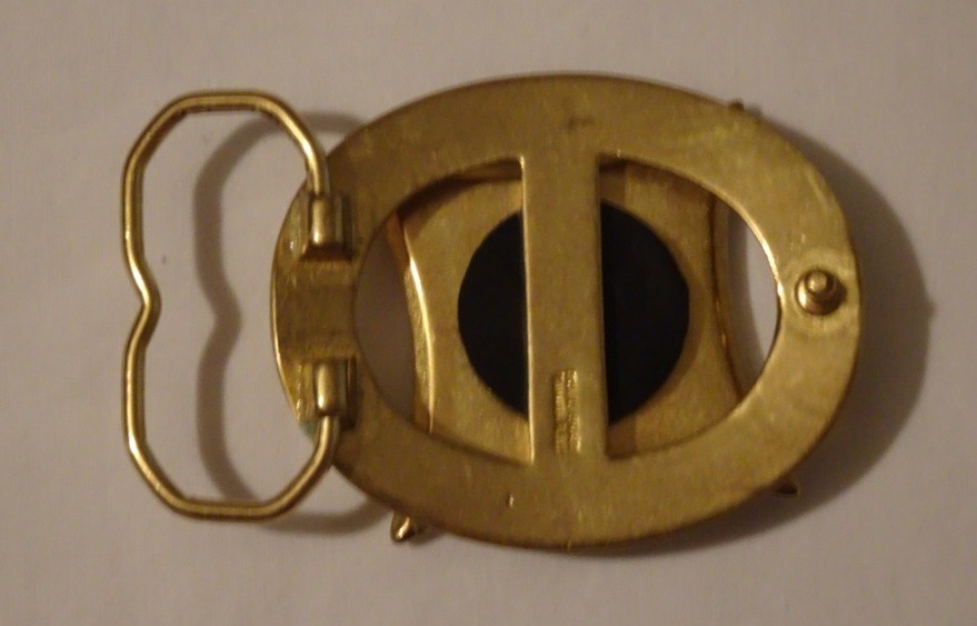 Vintage 1970s Ninja Star (removable) Solid Brass Belt Buckle