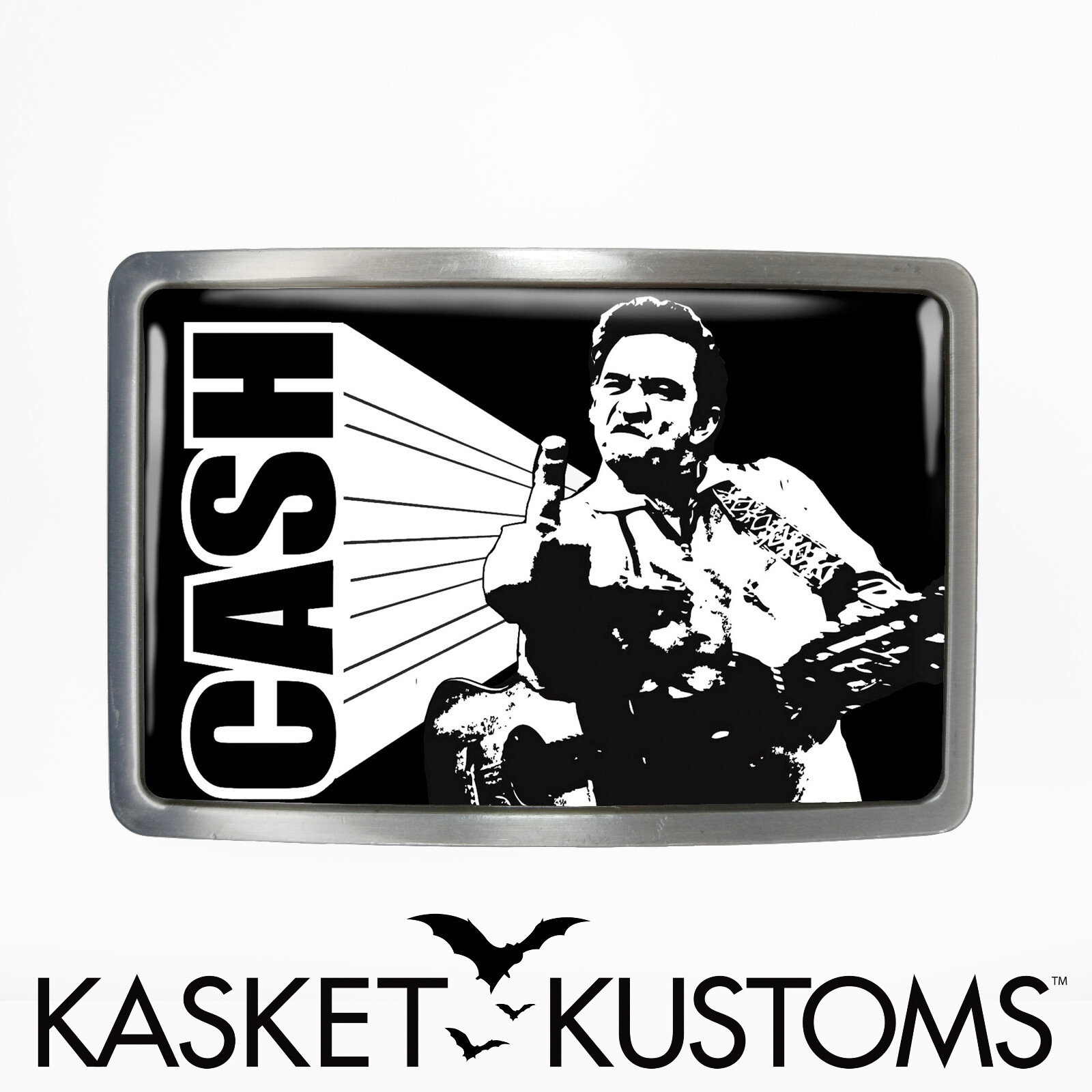 Johnny Cash Belt Buckle – Rockabilly Country Music Belt Buckle – 498