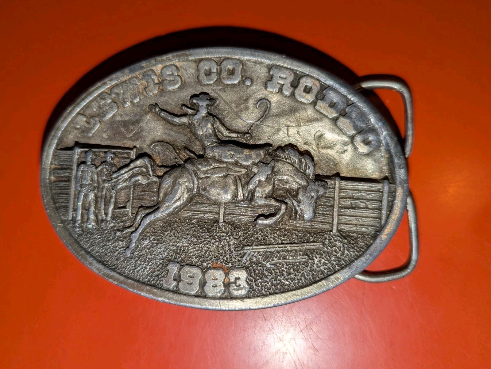 1983 Lewis Co Washington Rodeo Siskiyou Ltd Ed Belt Buckle #159/1000