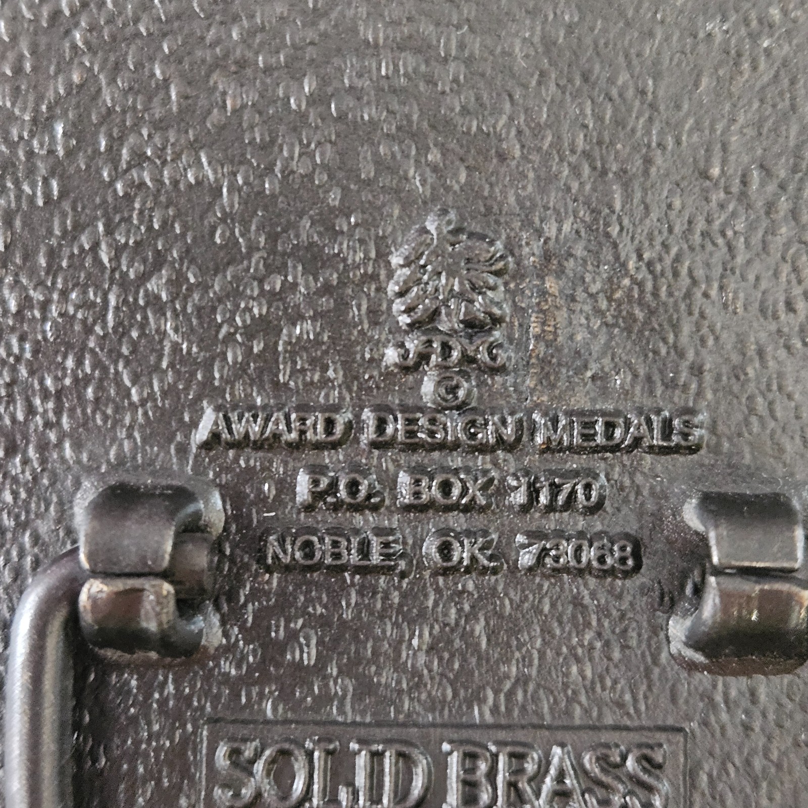 Vintage Belt Buckle Hot Air Balloon Award Design Metals Solid Brass Never Used