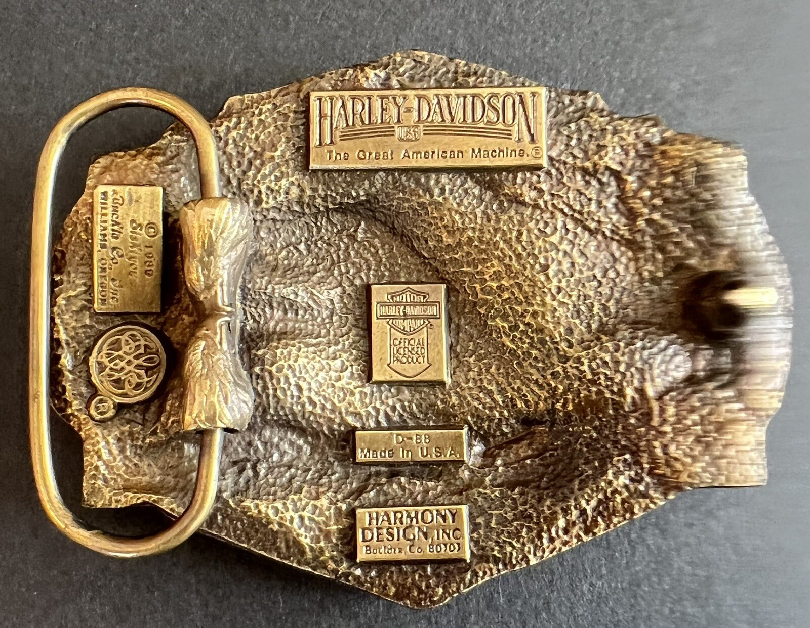Harley Davidson Belt Buckle Buffalo Biker Style