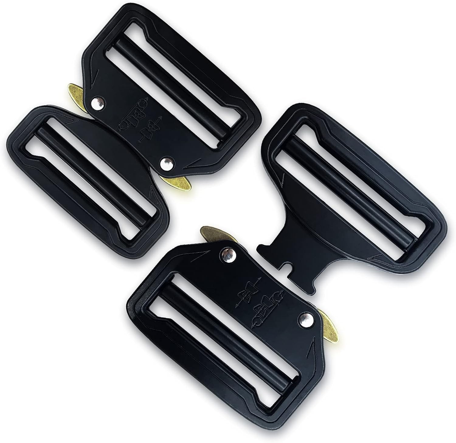 Metal Buckle Dual Adjustable Tactical Belt Buckle,2inch（50mm） Heavy Duty Bel