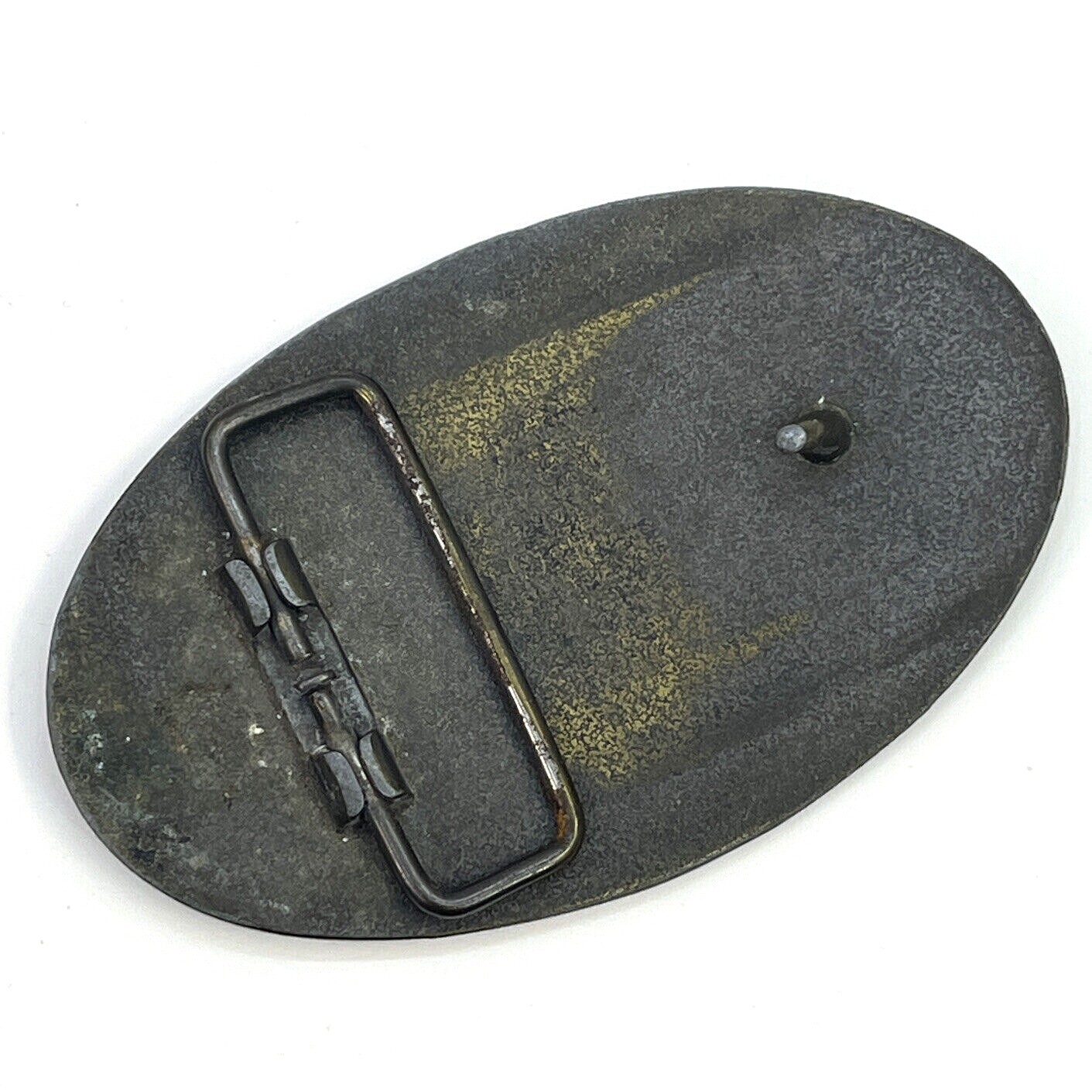 Coca-Cola Brass Oval Belt Buckle 4&Prime; x 2-1/2&Prime; Says: « 5 cents, at Fountains »