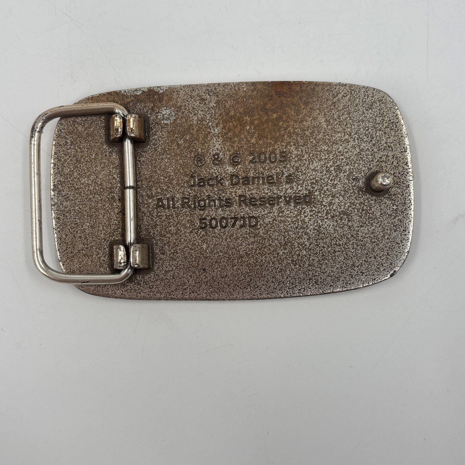 Jack Daniels Silver Pewter Old No.7 Western Cowboy Belt Buckle