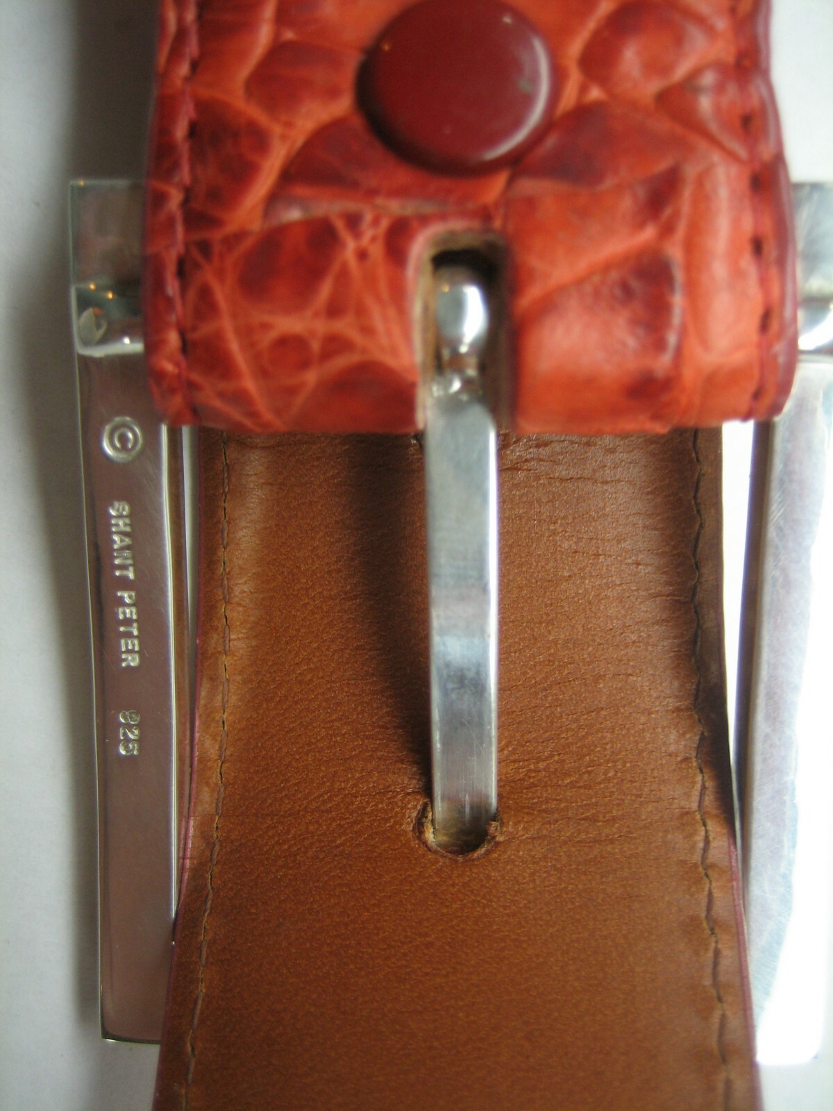 GENUINE CROCODILE BELTS 1-3/8&Prime; & 1.5&Prime; WIDE, WITH SILVER 925 SOLID BUCKLE U.S.A.