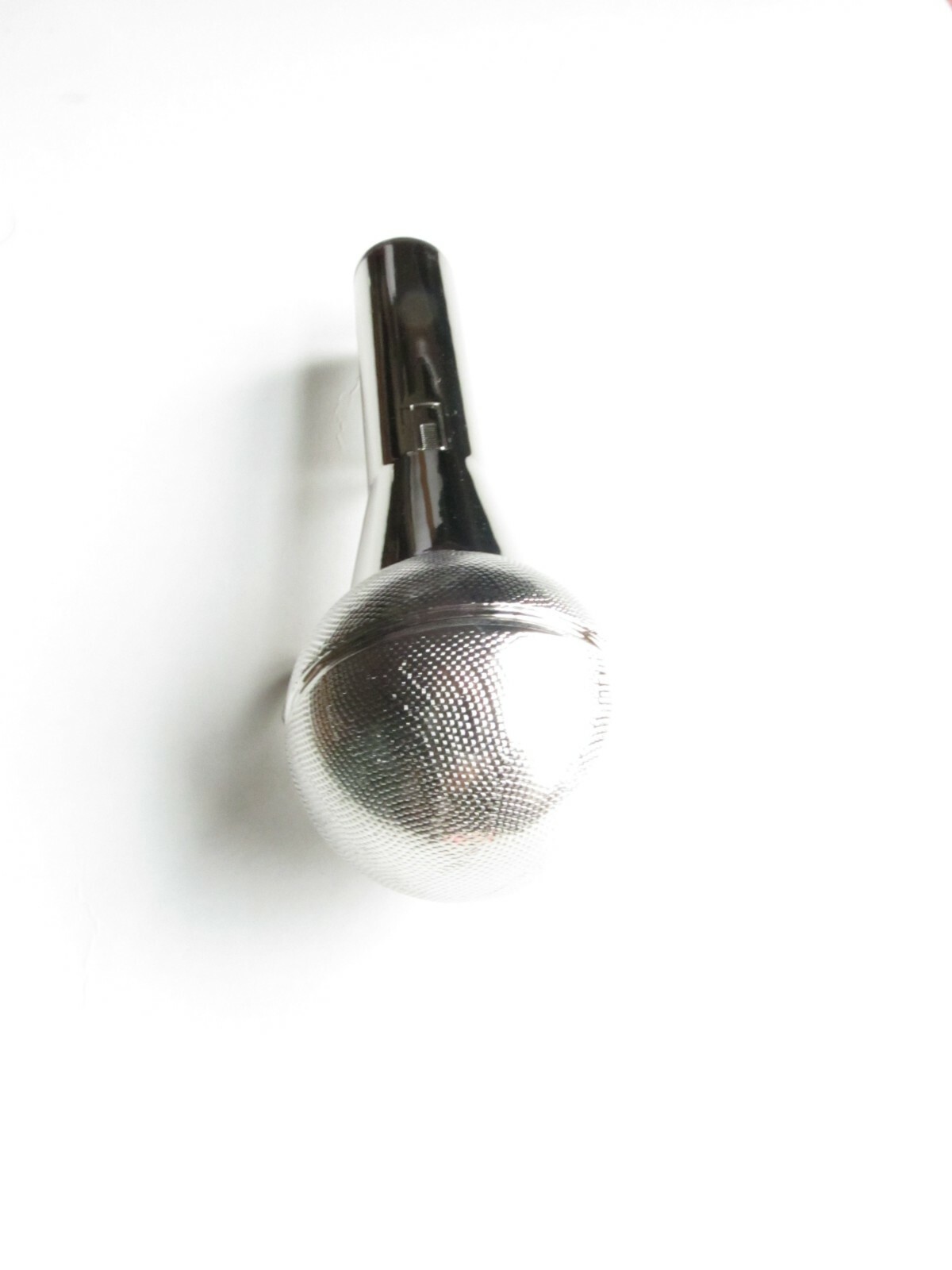 MICROPHONE BELT BUCKLE, ZINC ALLOY, SILVER/CHROME COLOR, 5&Prime; X 2&Prime;, 3D SCULPTED