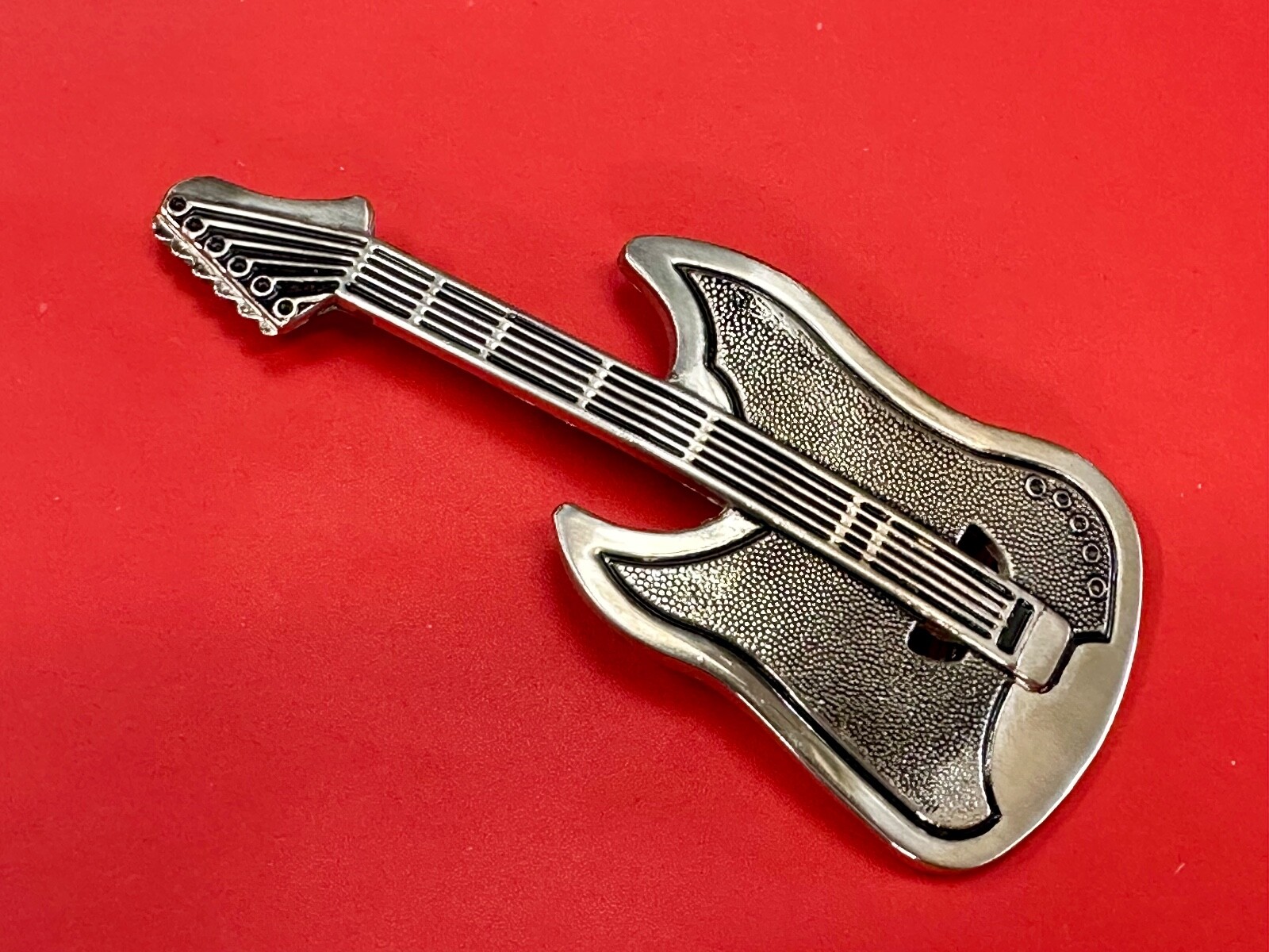 Electric Rock Guitar – Music Band – Different Cutout Vintage Belt Buckle