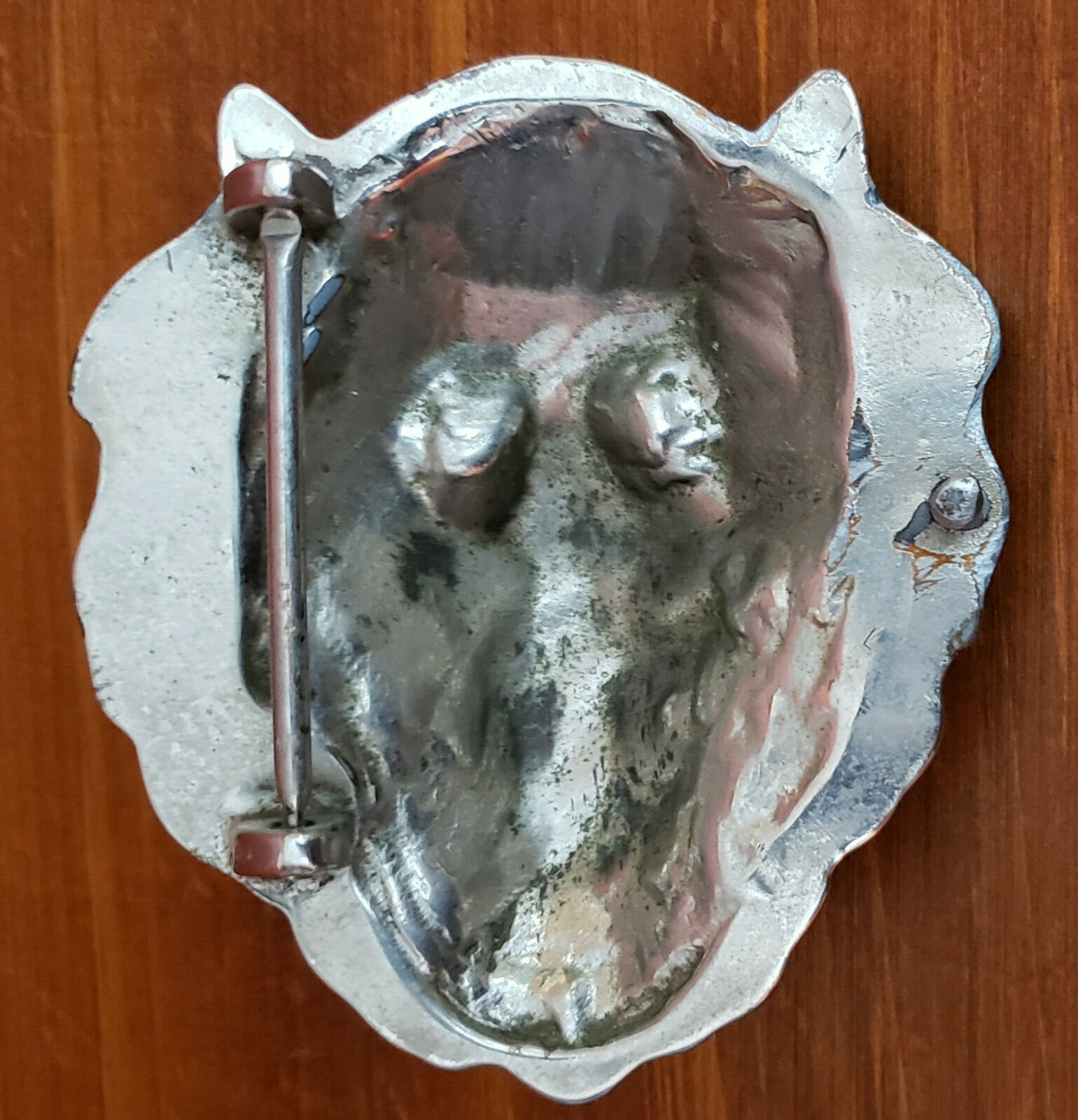 Chrome Plated Lion Head Belt Buckle