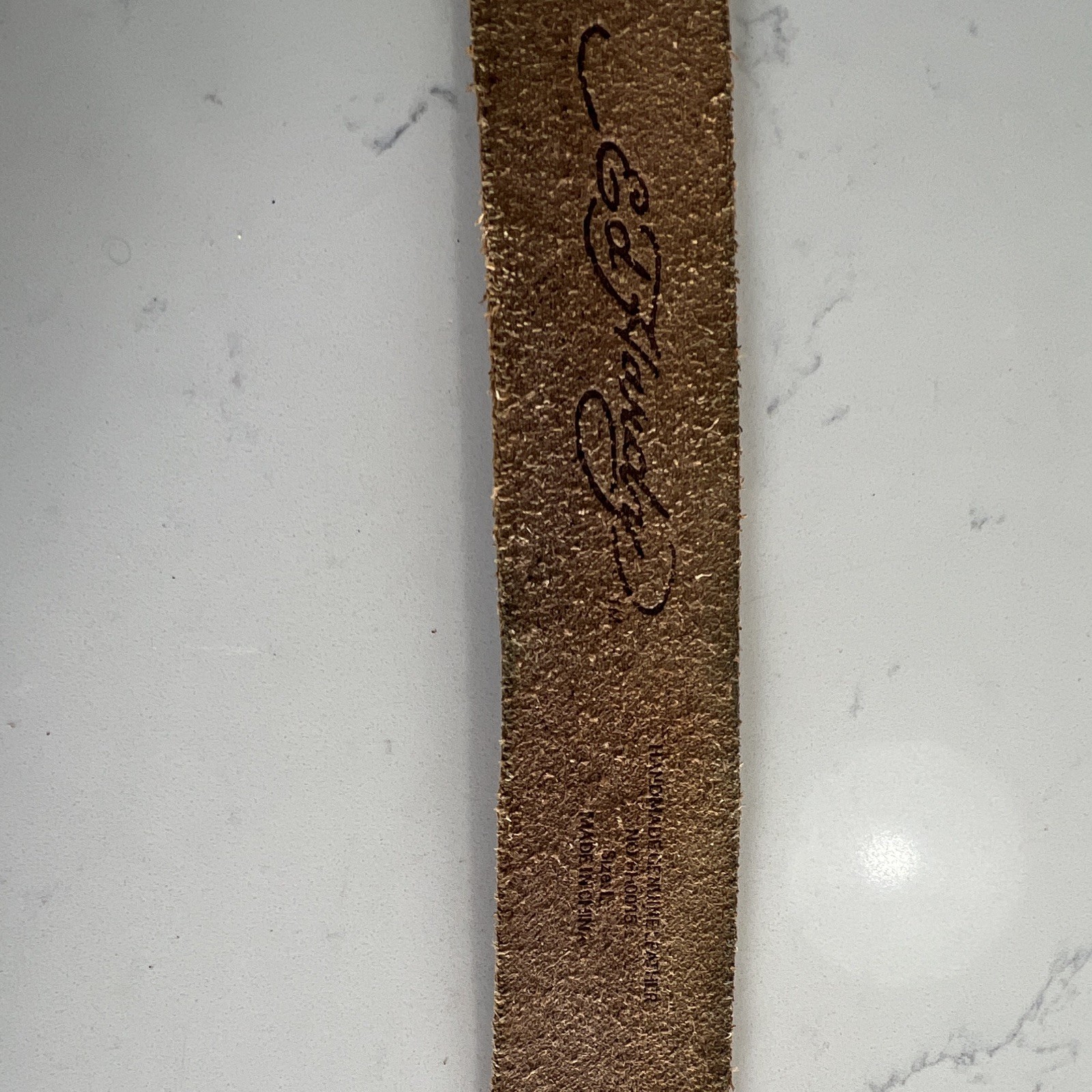 Cool Ed Hardy Belt Size L 41 Inch Long 2 In Wide Sudded Leather