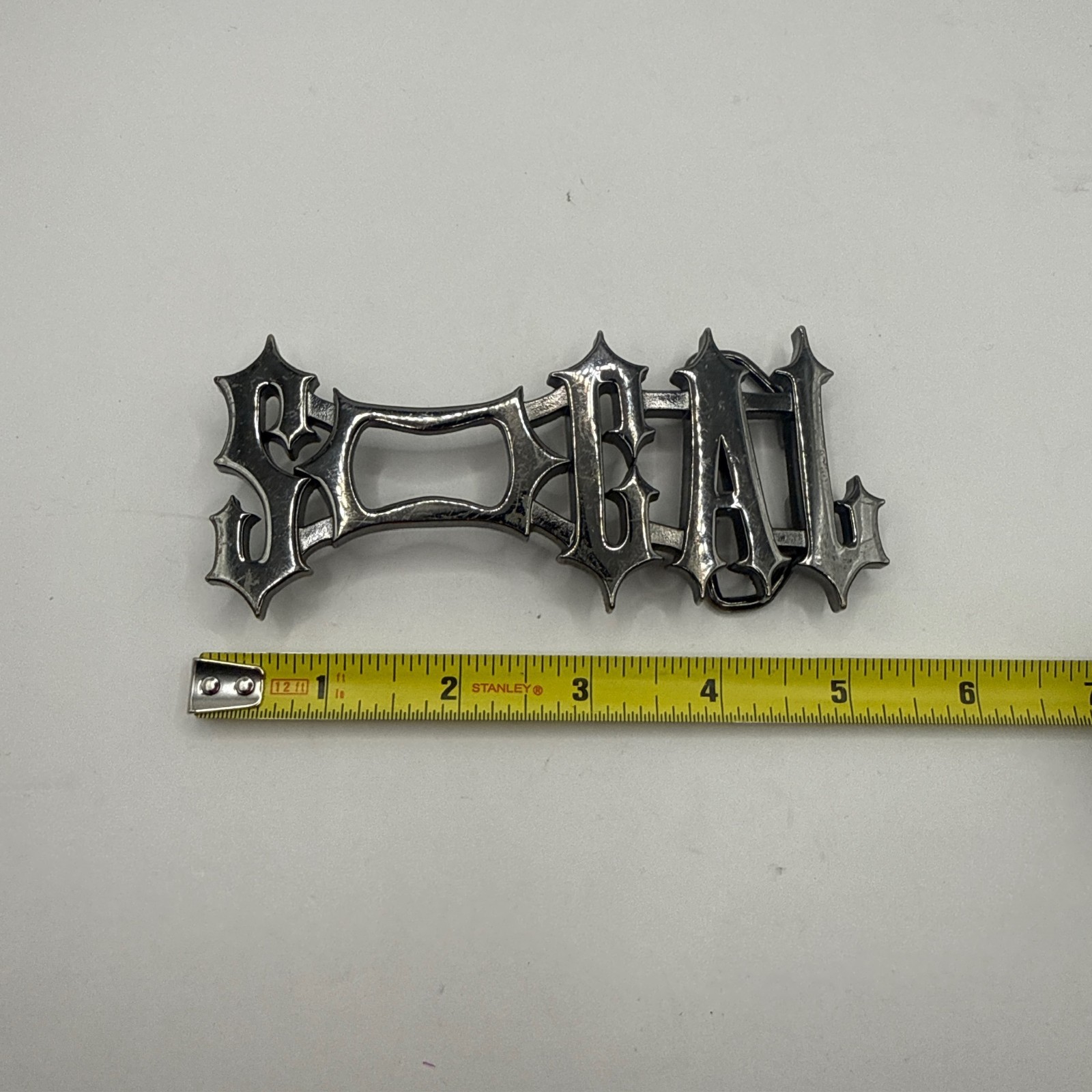 So Cal Clothing Brand No Fear Belt Buckle Bottle Opener Punk Rock Extreme X-Game